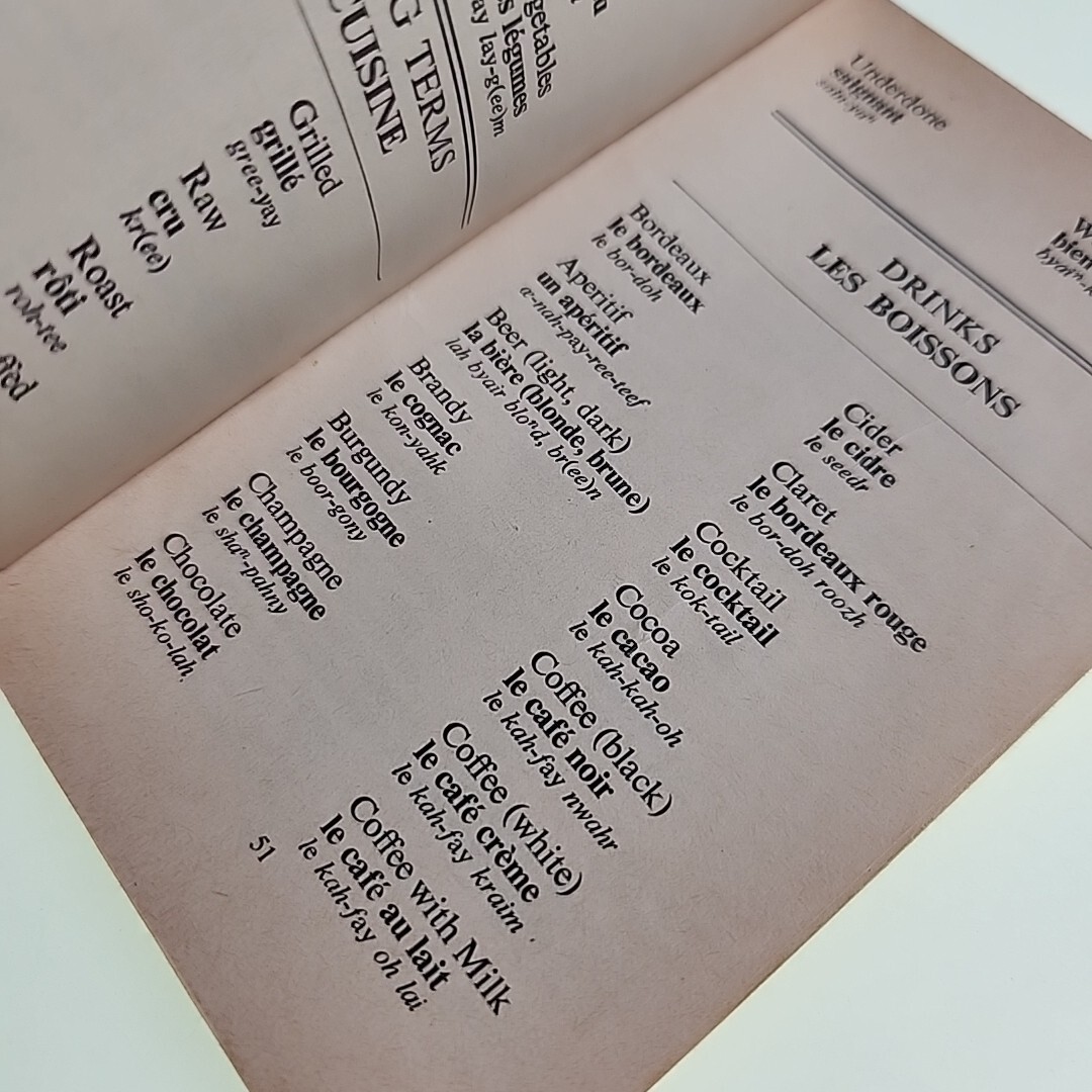 Harpers French Phrasebook 1979 Paperback Book