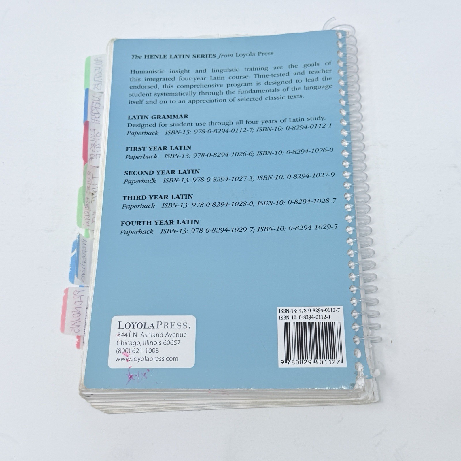 Robert Henle Latin 1st Year Grammar 2nd Answer Key Spiral Homeschool Curriculum