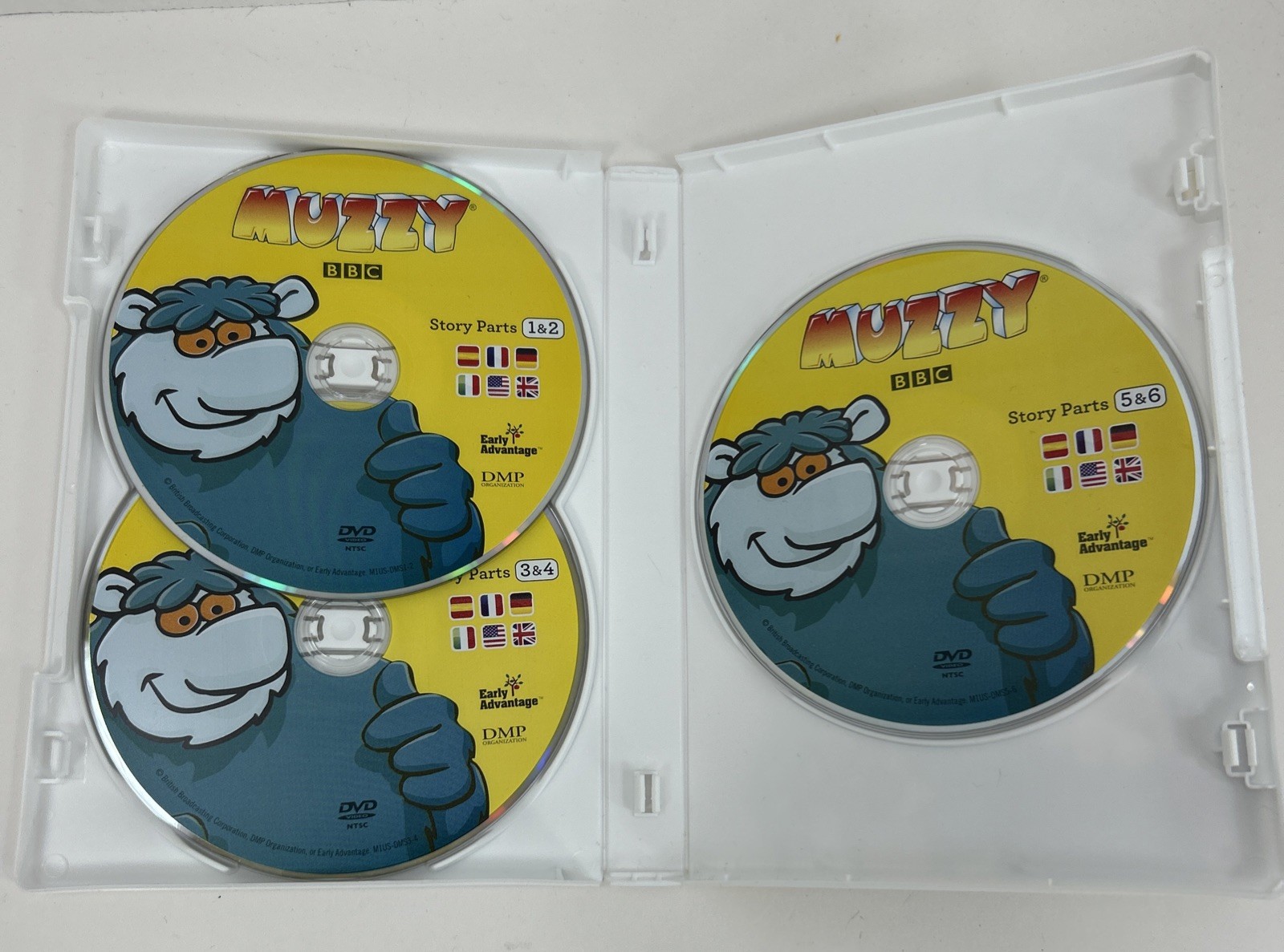BBC MUZZY Early Level 1 Multilingual Language DVD/CD/CD-Rom Booklet Set