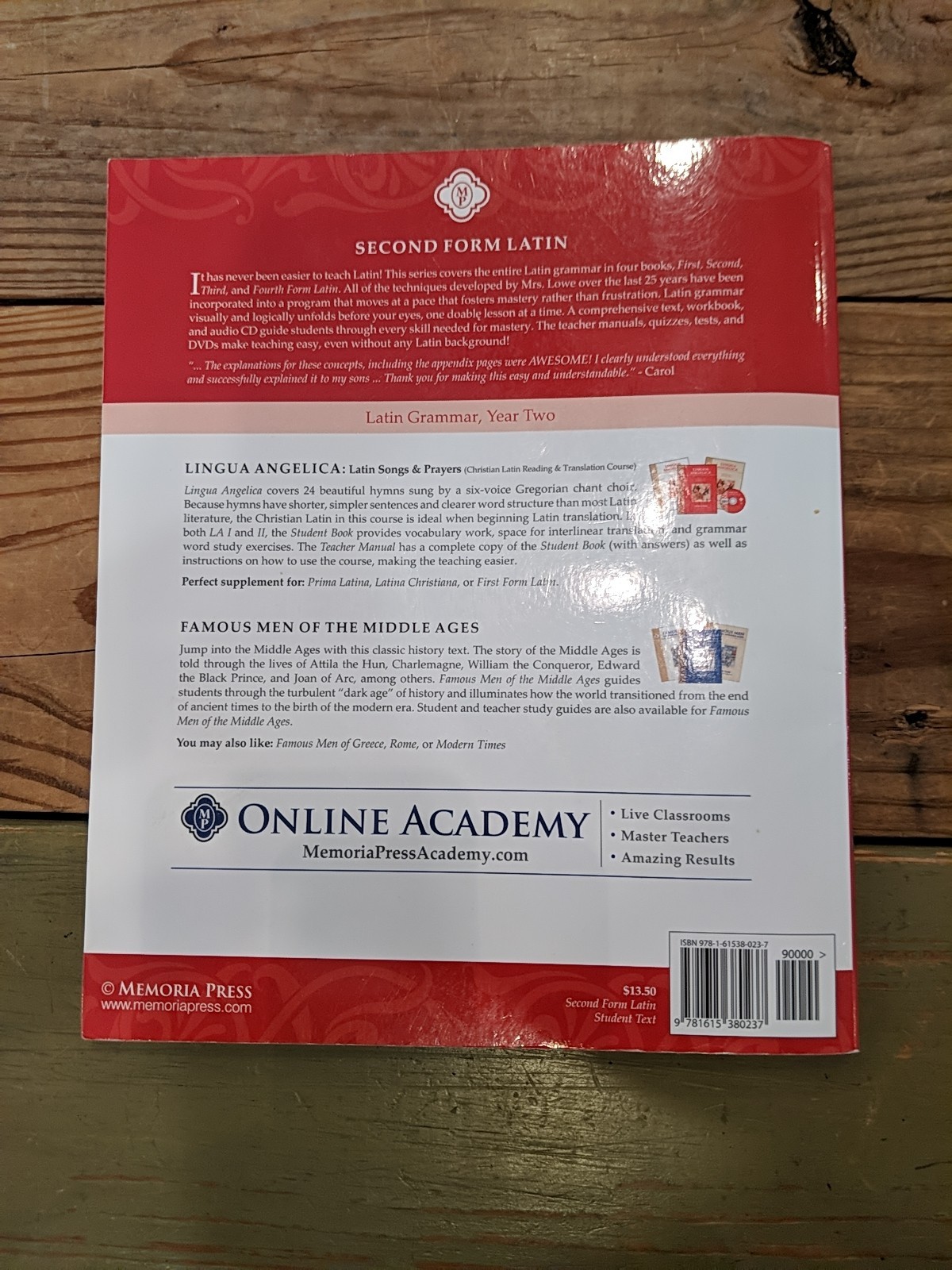 Memoria Press: Second Form Latin, Set Of 3