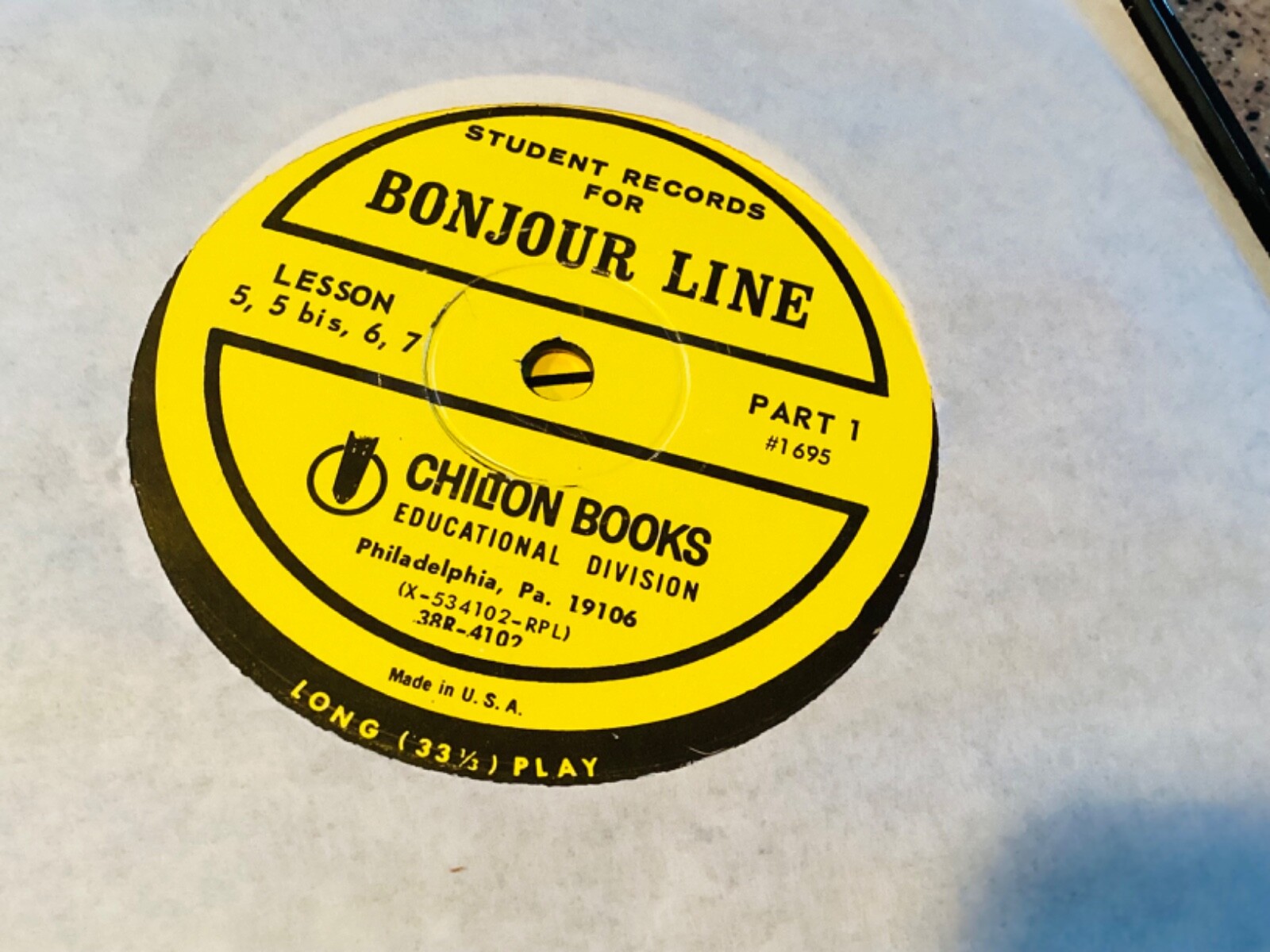 Voix et Images de France & Bonjour Line Student French Records Lesson Free Ship!