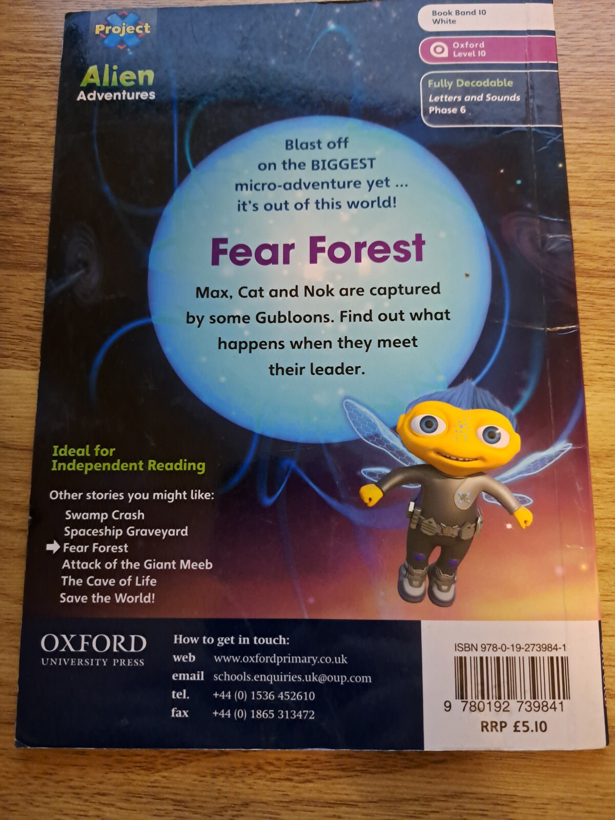 Project X: Alien Adventures: White: Fear Forest by Cole, Steve Book The Cheap