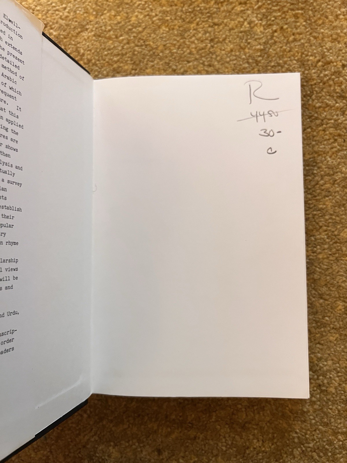 The Persian Metres by L.P. Elwell-Sutton 1976 1st Edition First Print Britain