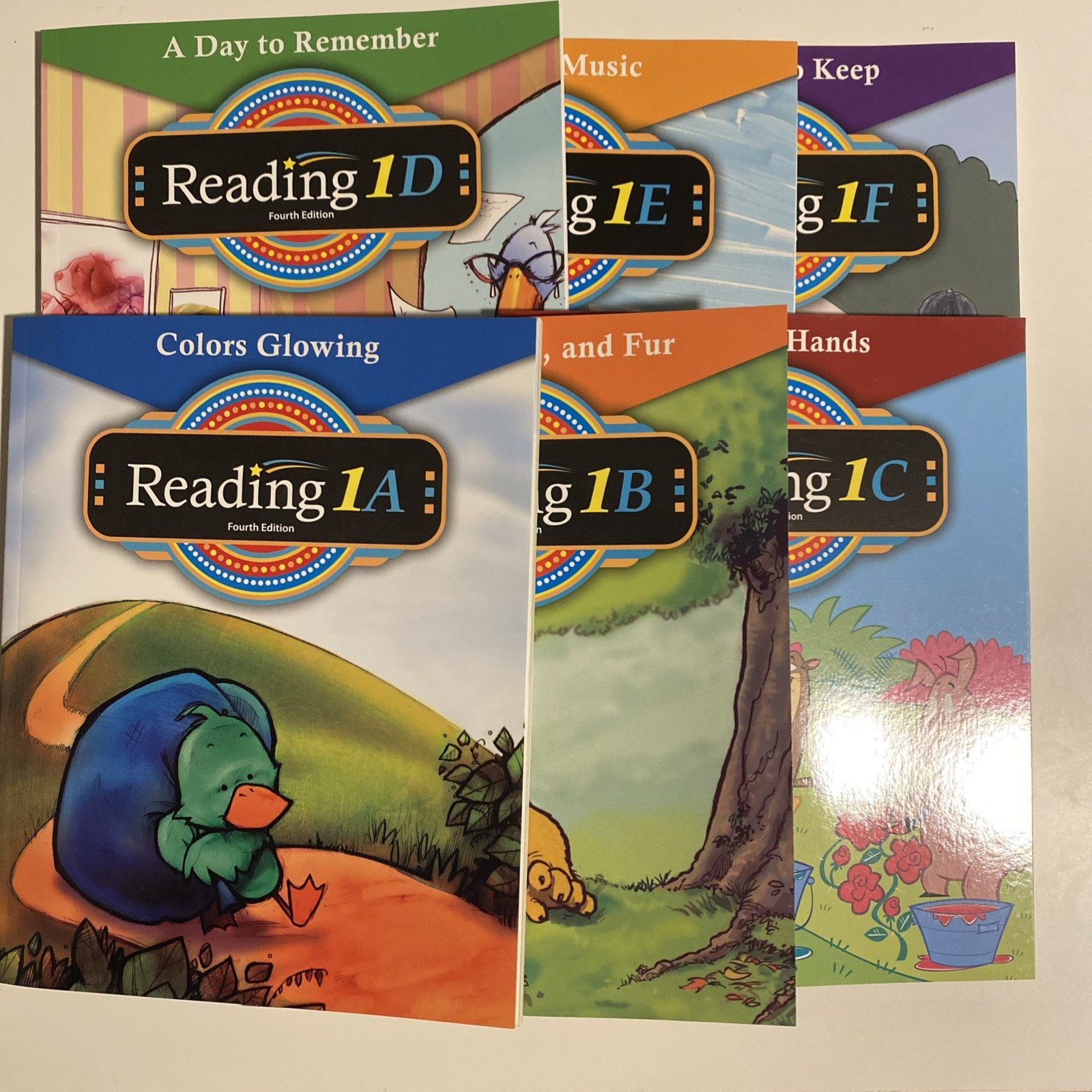BJU Reading 1 Student Books Readers A-F, Fourth Edition