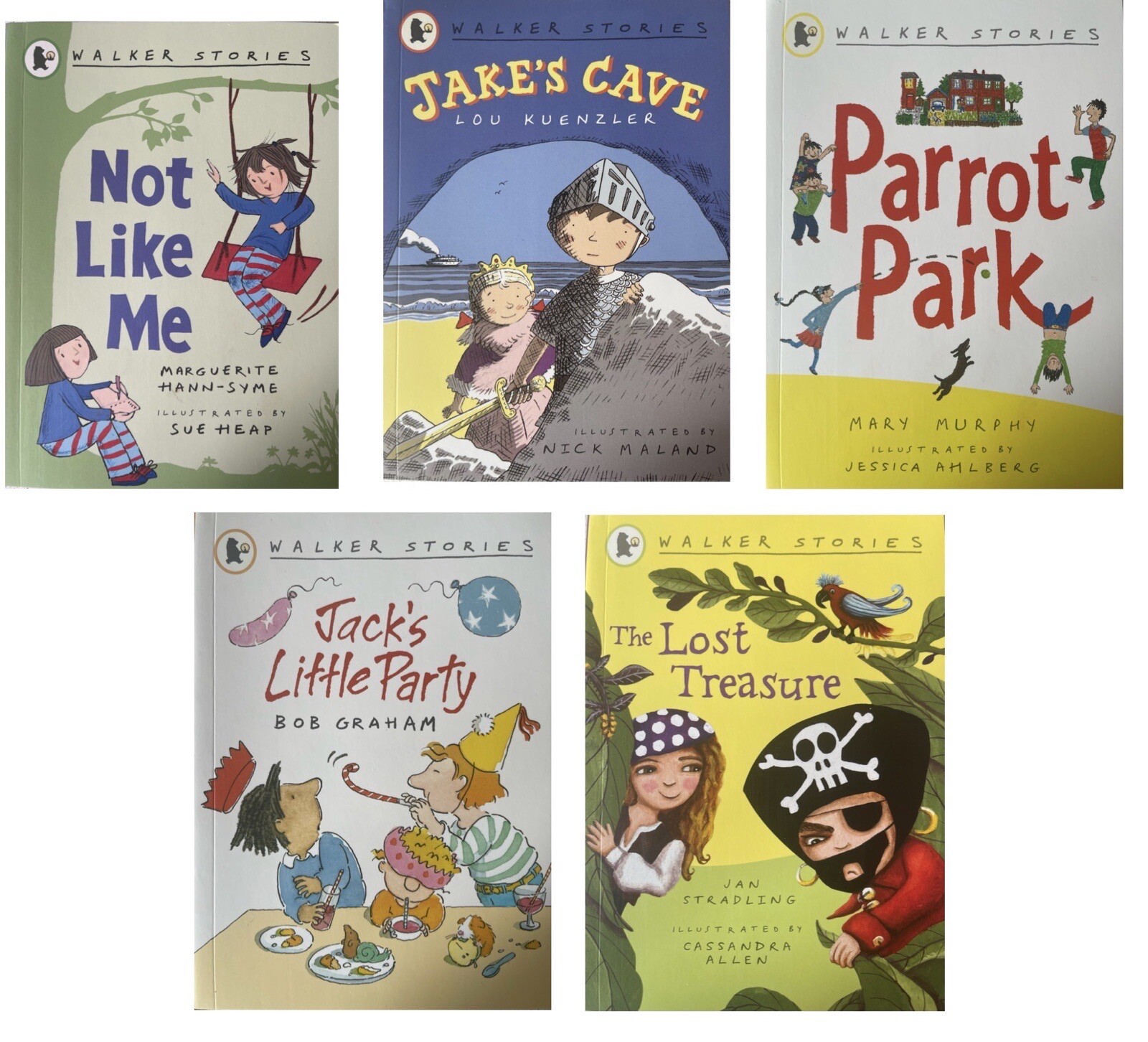 1 Set Containing 5 Walker Stories Books Builds Reading Confidence