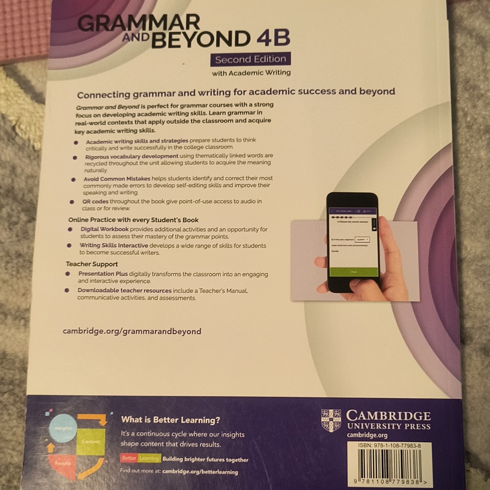 Cambridge Grammar and Beyond 4B 2nd Ed w/ Academic Writing B2 2017 Book