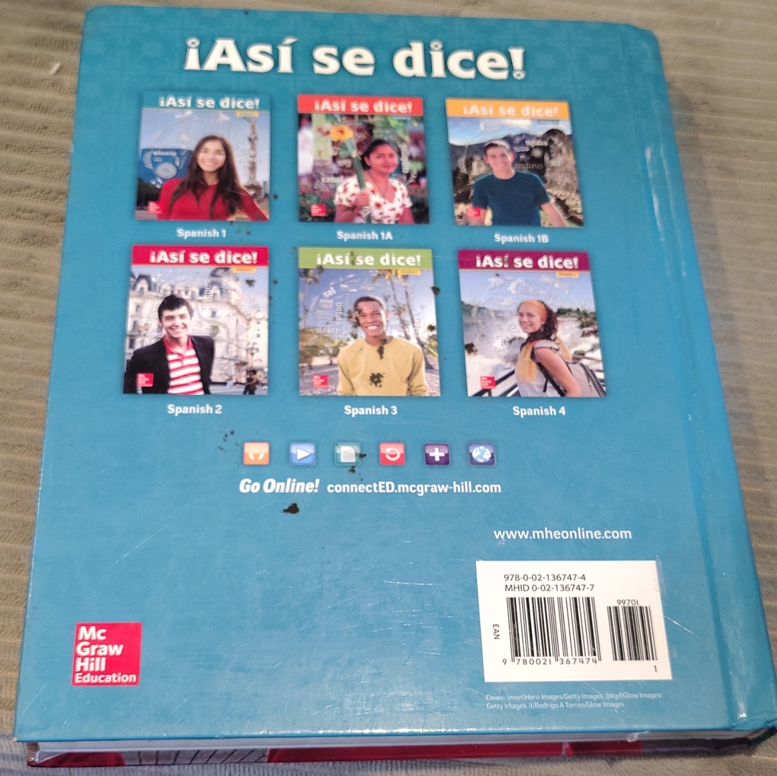 McGraw Hill Education ¡Así se dice! Spanish 1 Hardcover Language Course Book