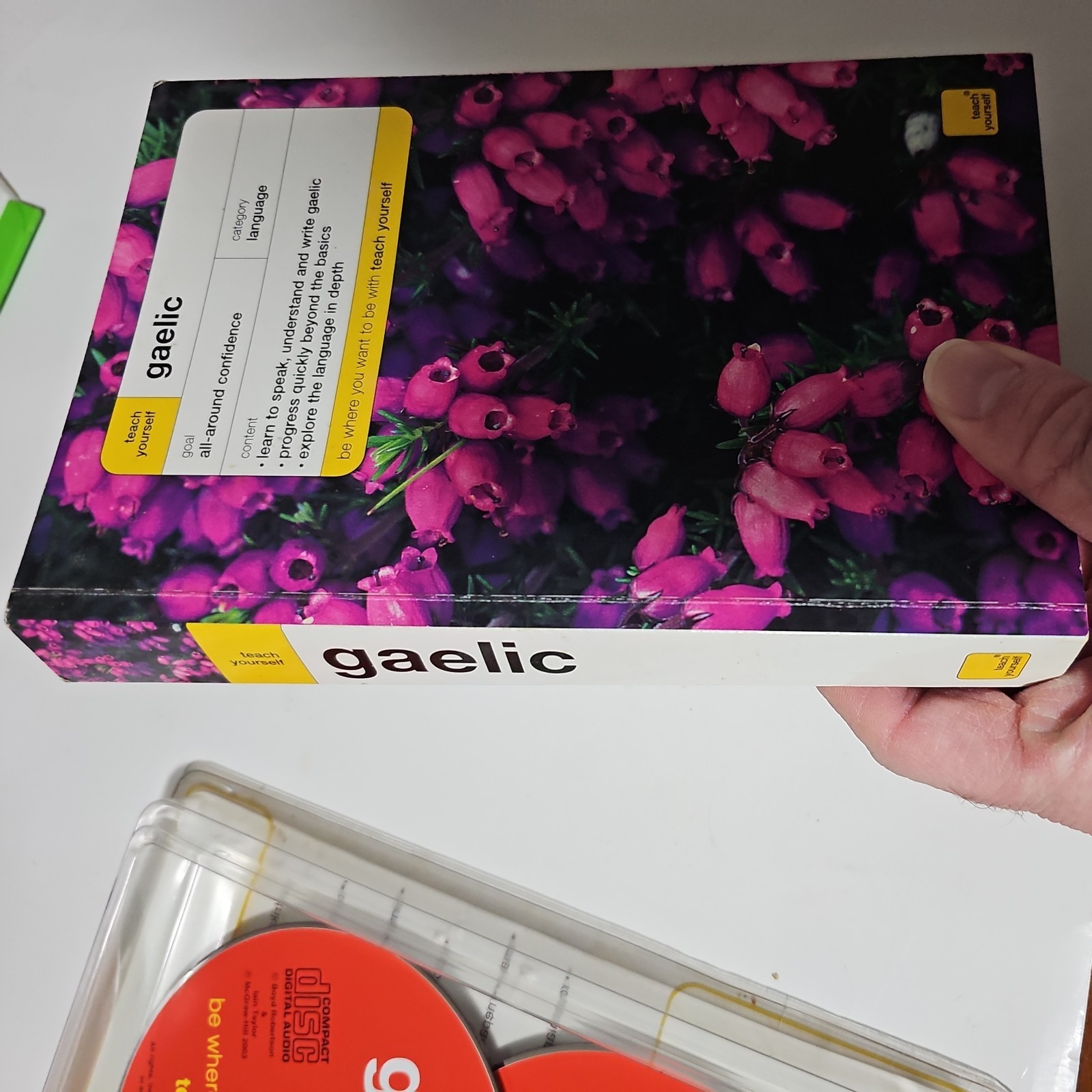 Teach Yourself Scottish Gaelic Book + Audio CDs Complete TESTED No Writing 2003