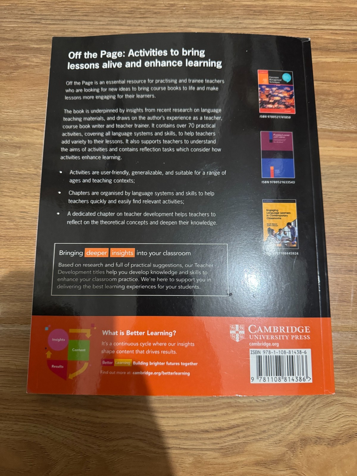 Off the Page: Activities to Bring Lessons Alive and Enhance Learn By Thaine, Cra