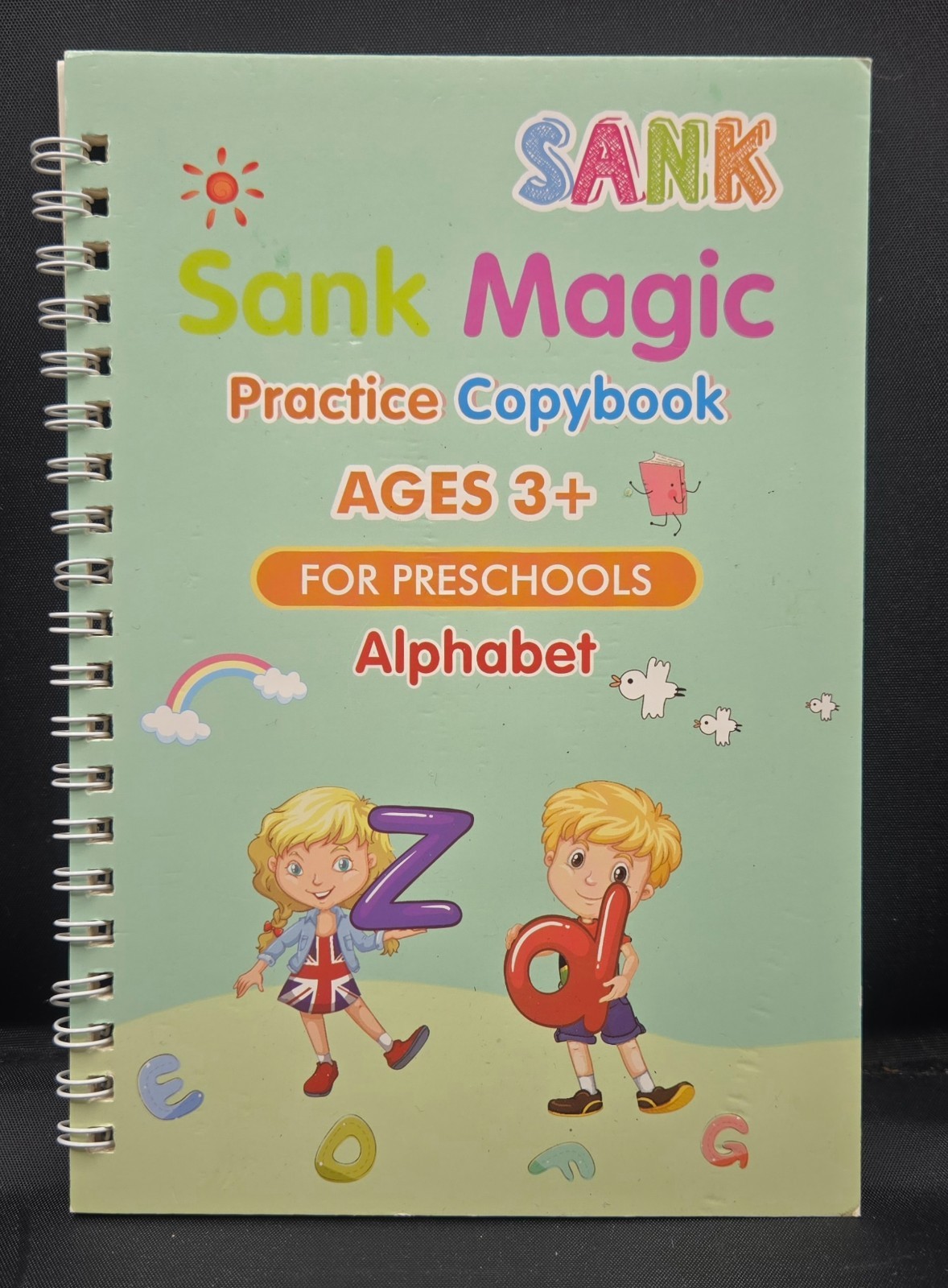 4pc Magic Grooved Practice Copybook, Reusable Grooved Writing Books, Handwriting
