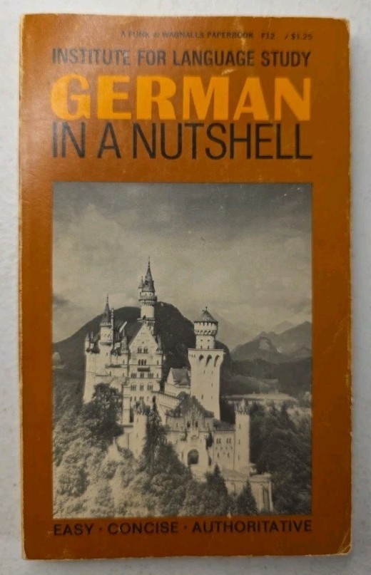 German in a Nutshell by Henry Regensteiner 1958, Vintage Paperback Book