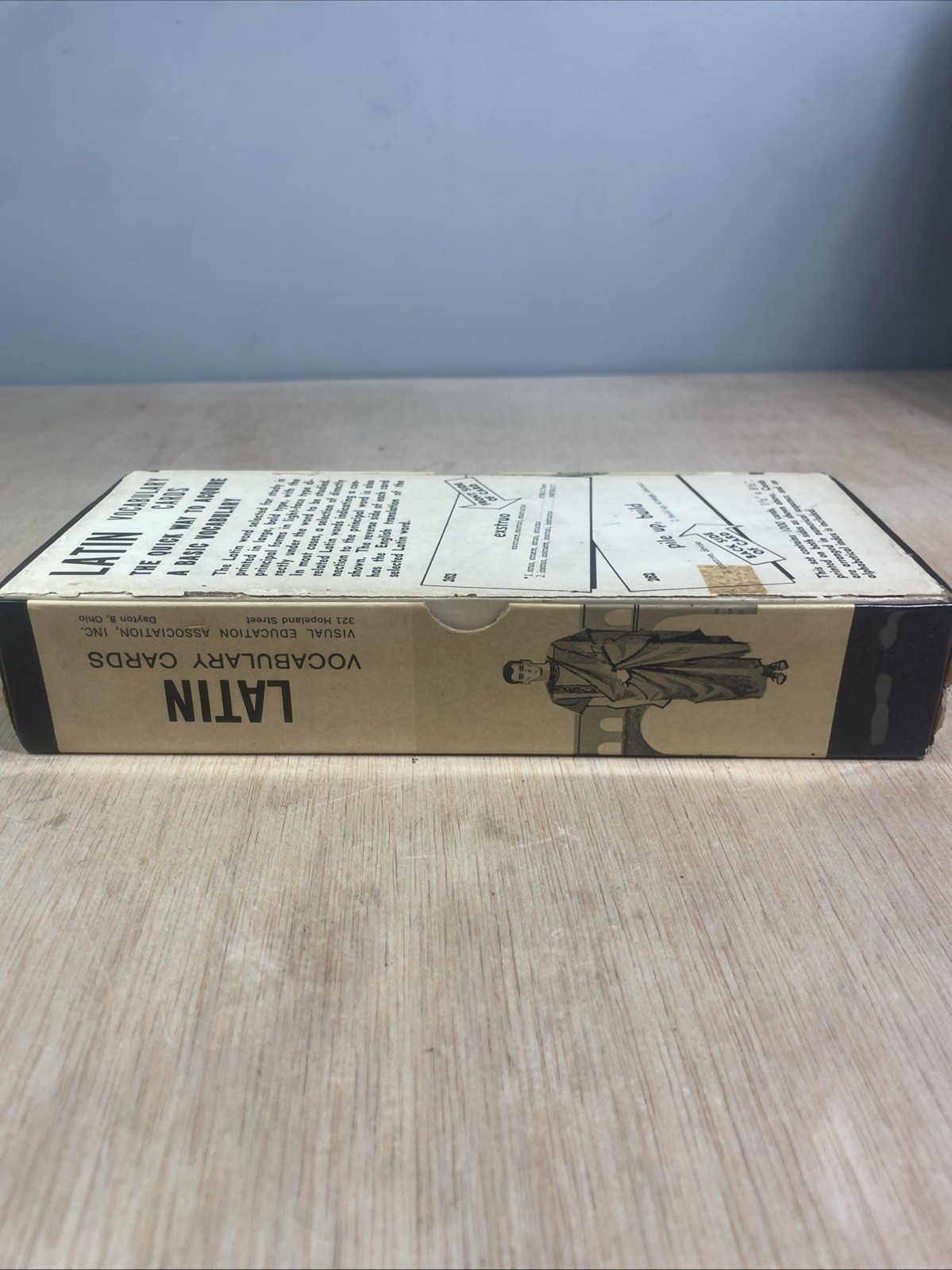 Vintage Vis-Ed Latin Language Fundamental Vocabulary Cards Learn 1,000 Words