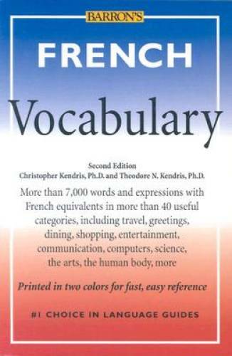 French Vocabulary (Barrons Vocabulary) – Paperback – GOOD