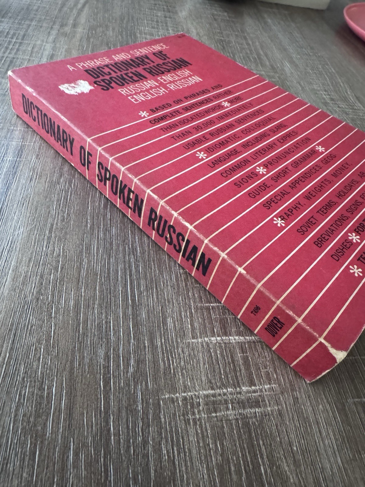 1958 Dictionary of Spoken Russian Unabridged reprint of US War Dept Tech Manual