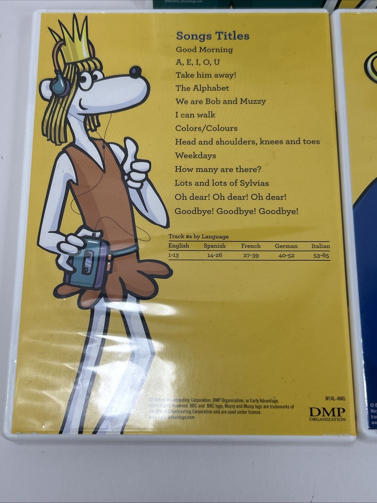 BBC MUZZY Early Level 1 Multilingual Language DVD/CD/CD-Rom Booklet Set