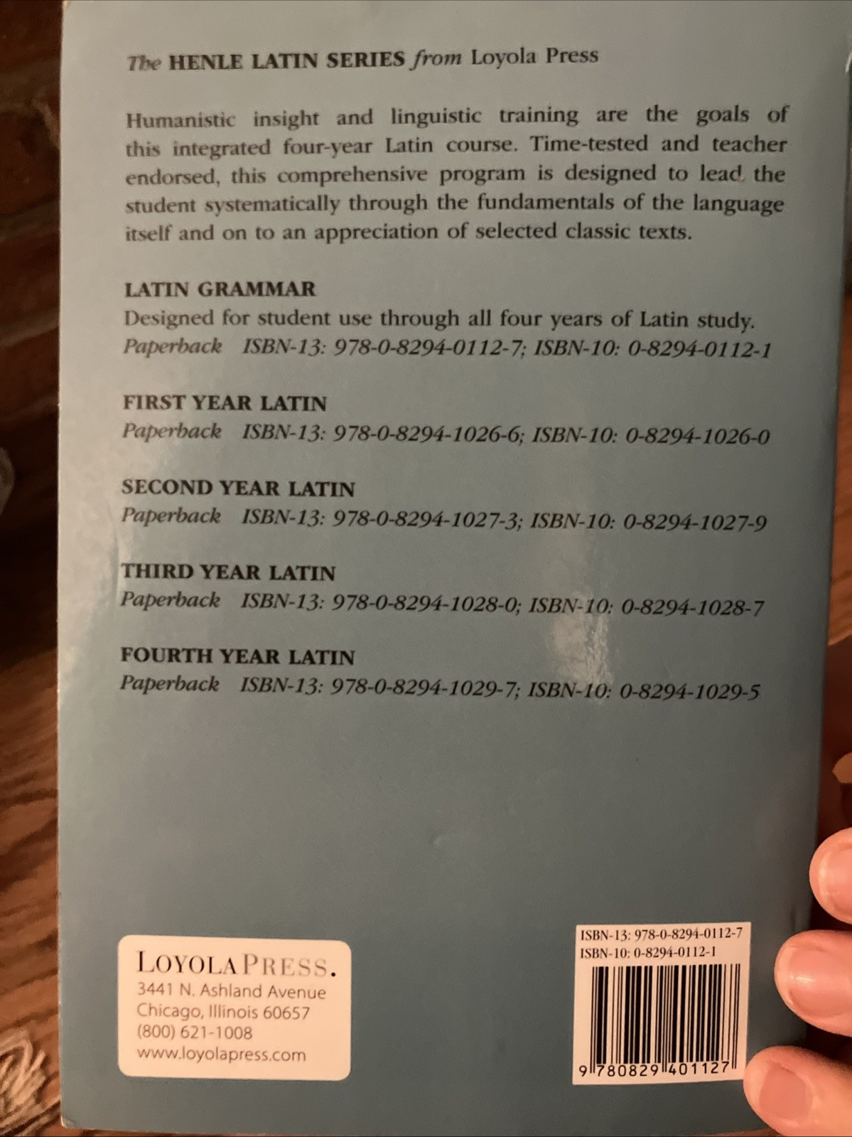 Henle Latin Ser.: Latin Grammar by Robert J. Henle (1980, Trade Paperback)