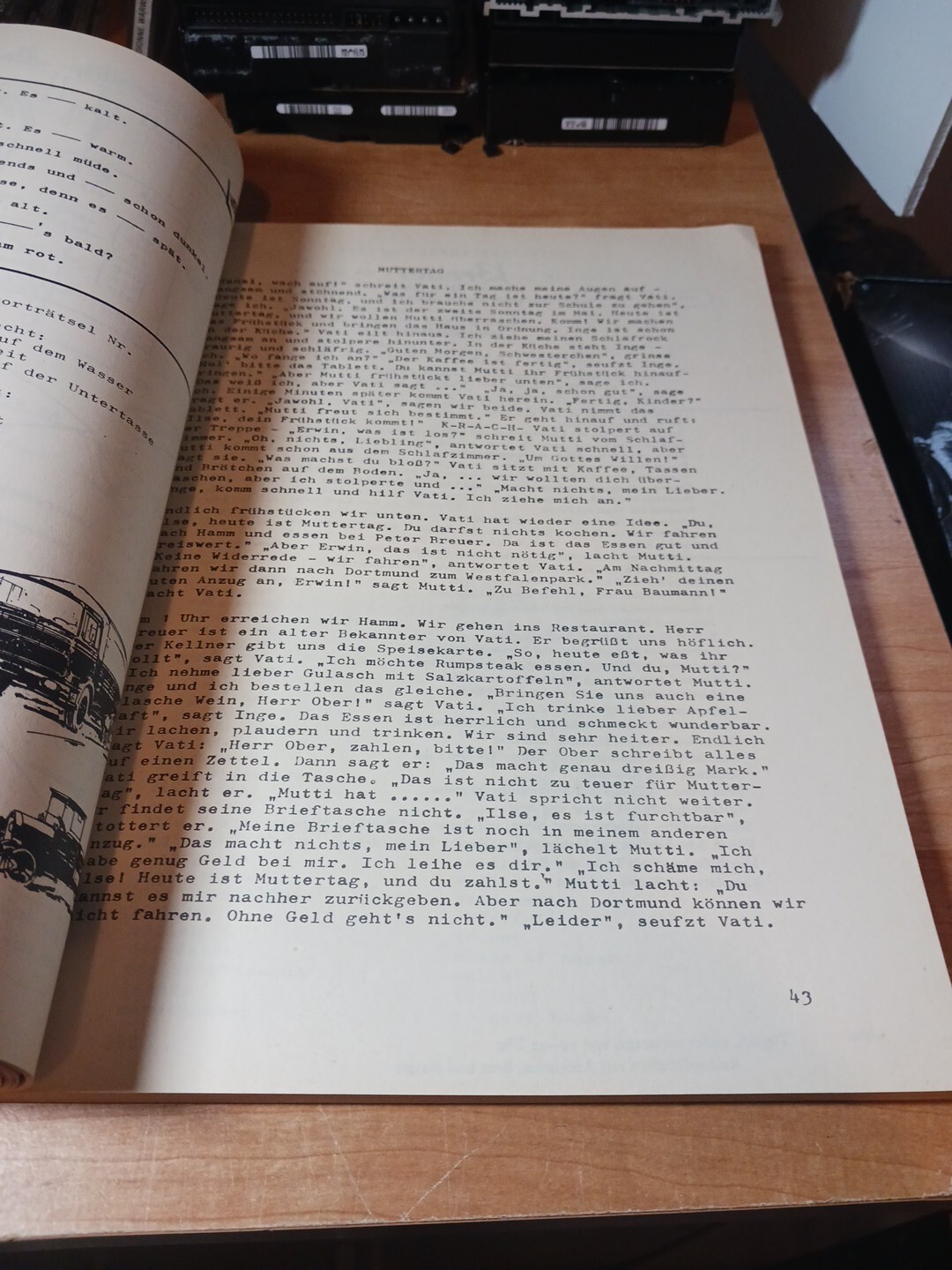 Vintage German Language Course Lustiges Lernen 1 & 2 1965