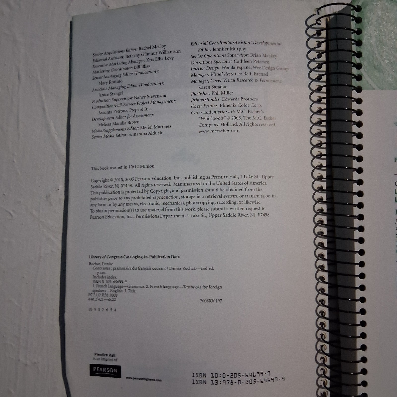 Contrastes : Grammaire du Français Courant Spiral Denise Rochat