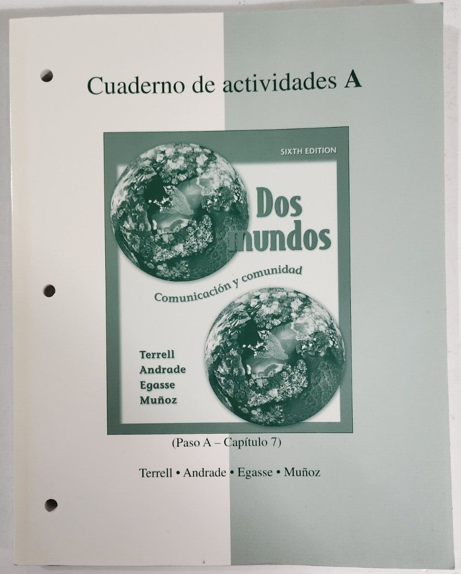 Dos Mundos Part A 6th Edition & Spanish Middle/High School Lot of 2 PB