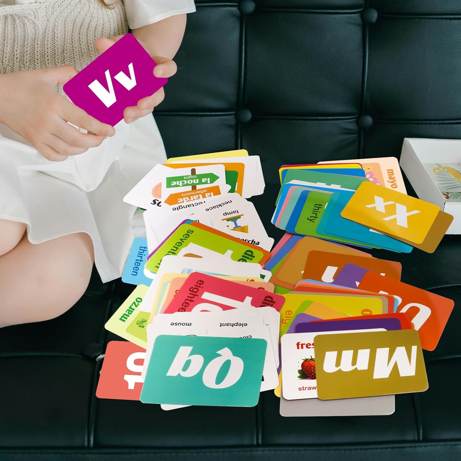 Spanish Flash Cards 100 English to Spanish Bilingual Flashcards Español Vocabula