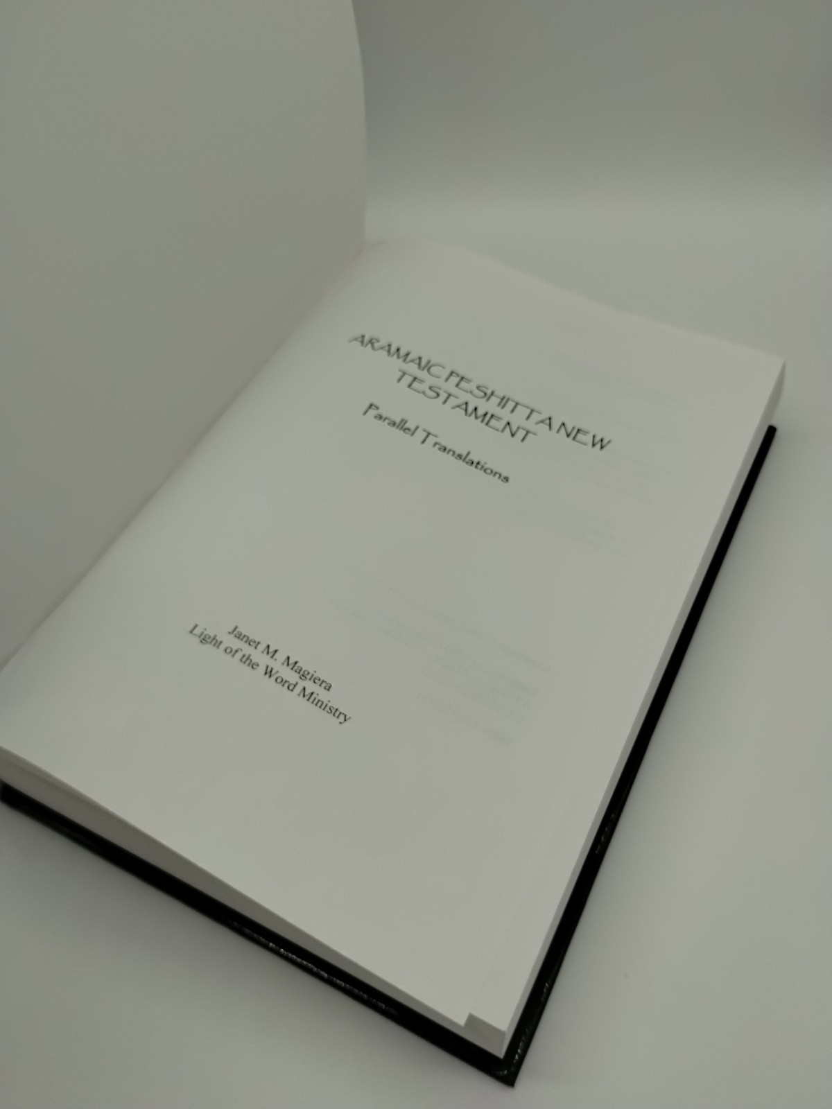 Aramaic Peshitta New Testament, Dictionary Number Lexicon, by Janet M. Magiera
