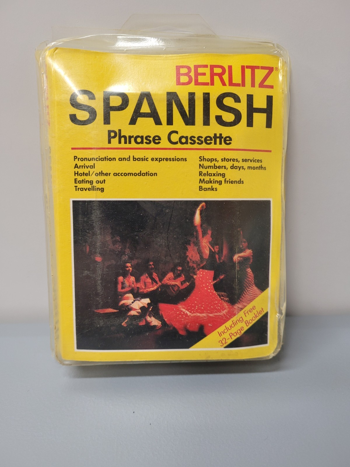 Vtg 1972 Berlitz Spanish for Travelers Phrase Cassette Tape Only