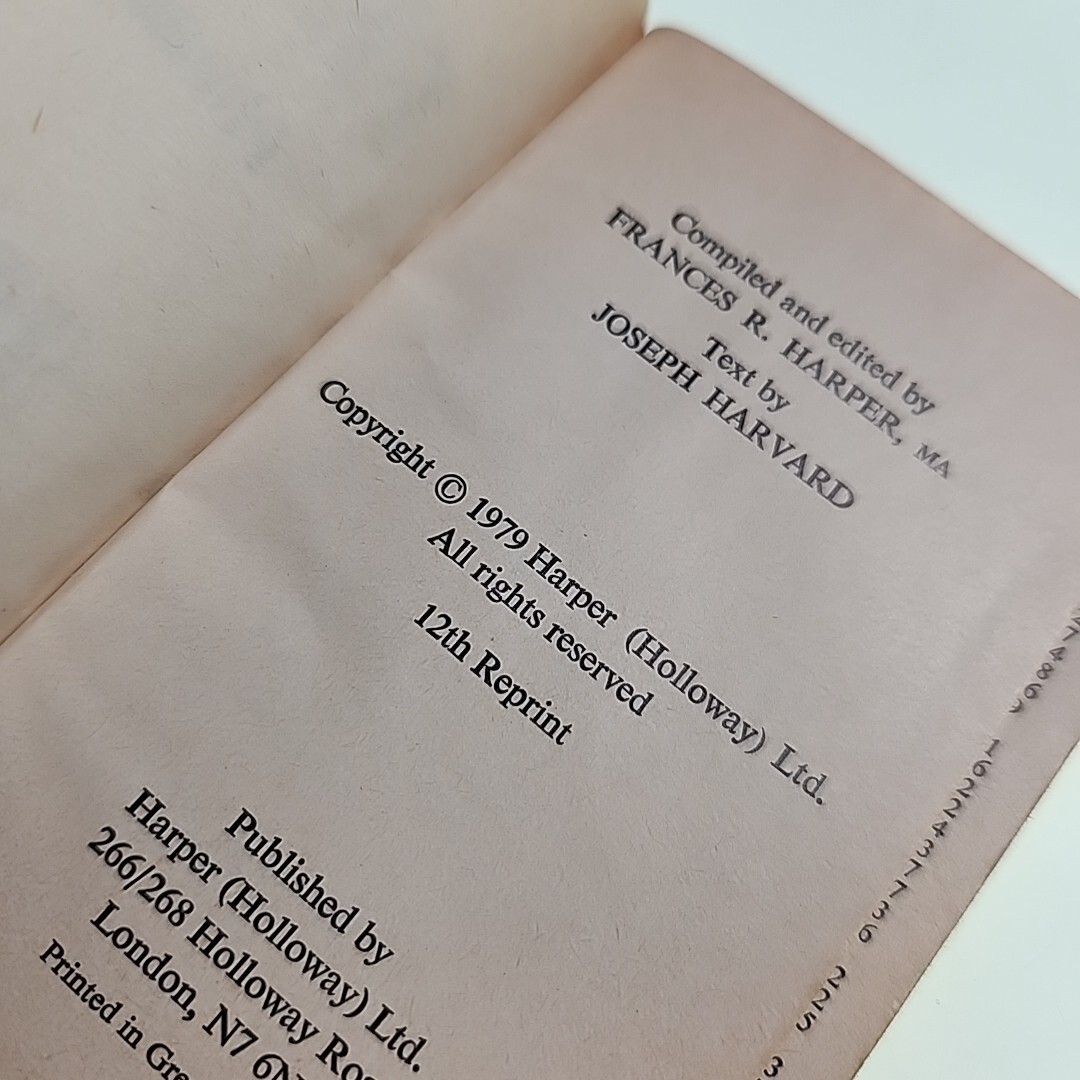 Harpers French Phrasebook 1979 Paperback Book