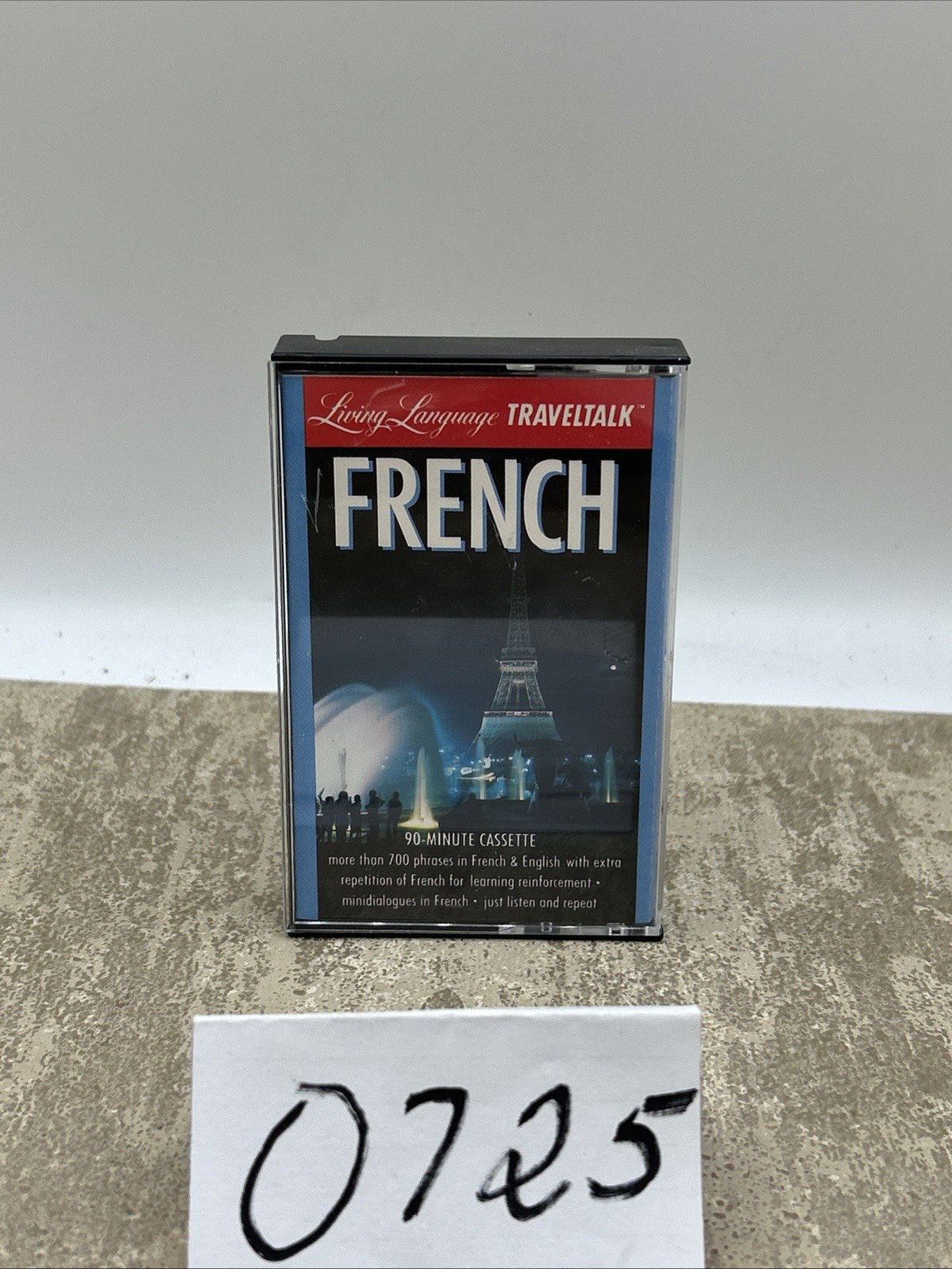 Fodor’s Living Language French Phrase book/Dictionary 1st Edition – W/ CASSETTE