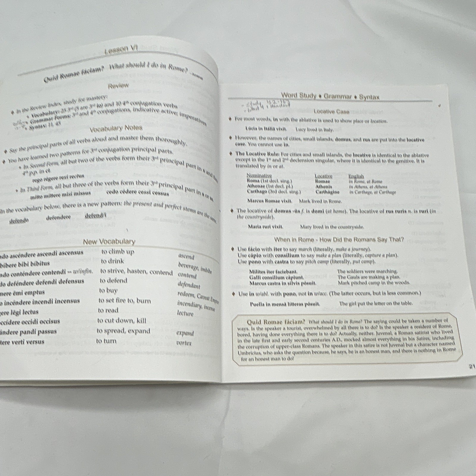 Memoria Press Fourth Form Latin Year 4 Set A1 Beginner Spiral Bound 2003