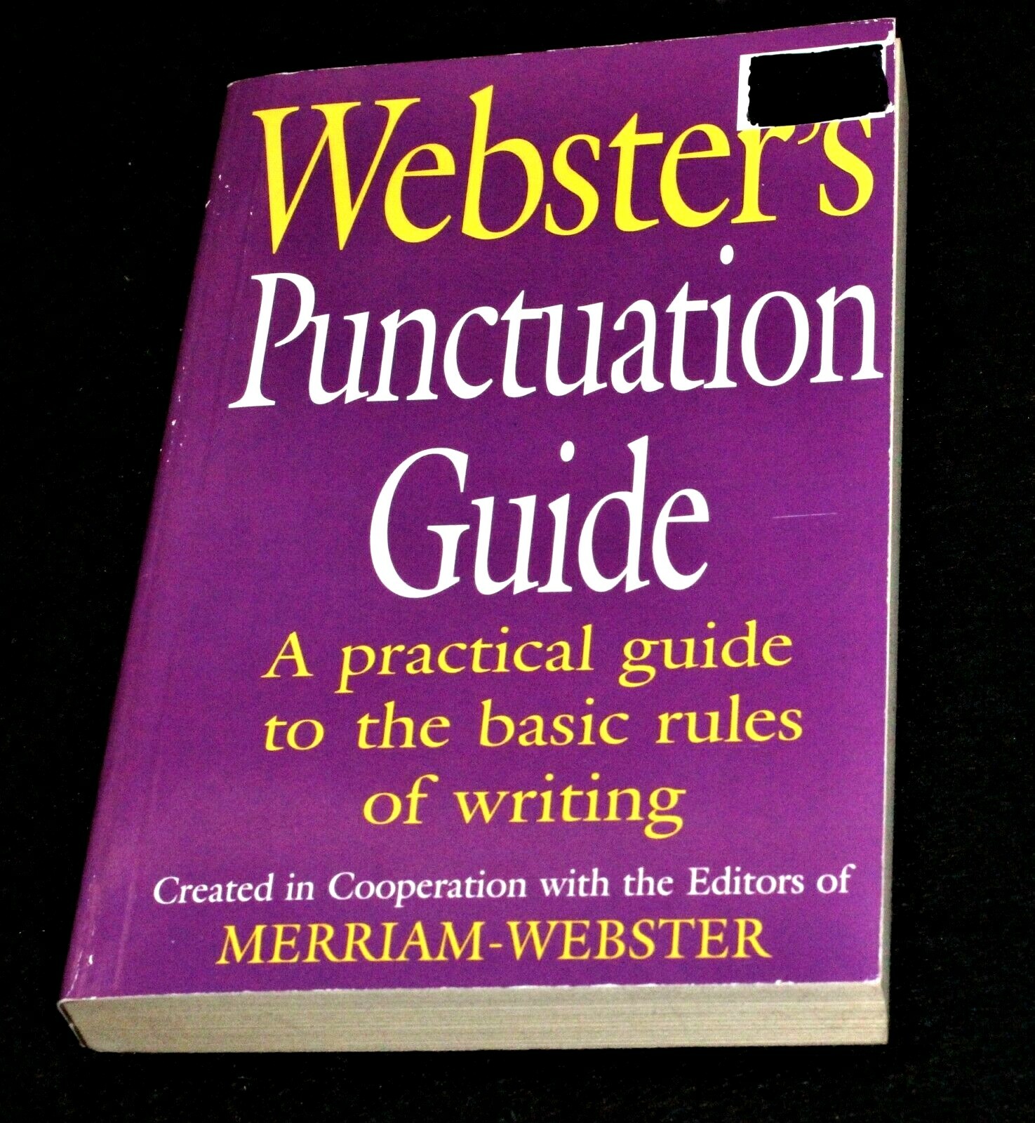 Webster’s Punctuation Guide: Merriam-Webster (2010, Paperback)