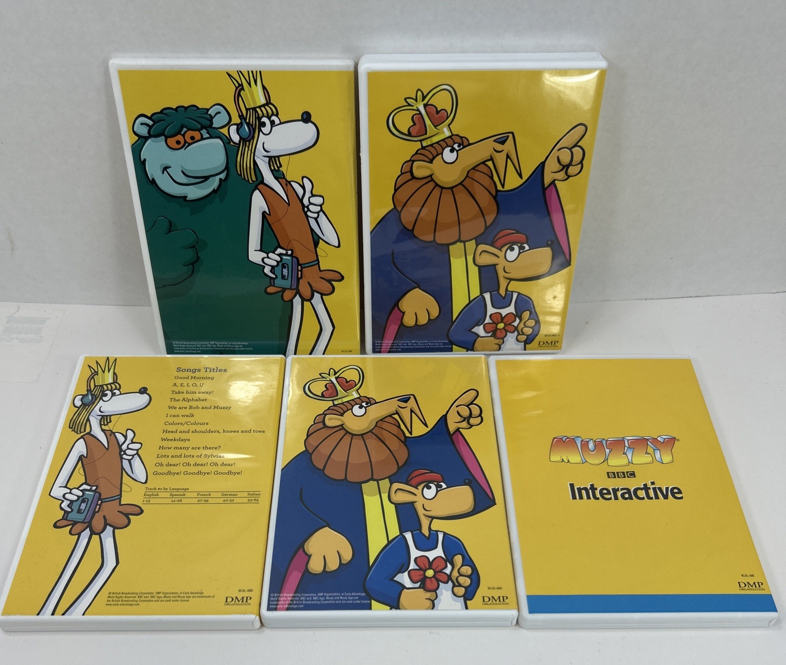 BBC MUZZY Early Level 1 Multilingual Language DVD/CD/CD-Rom Booklet Set