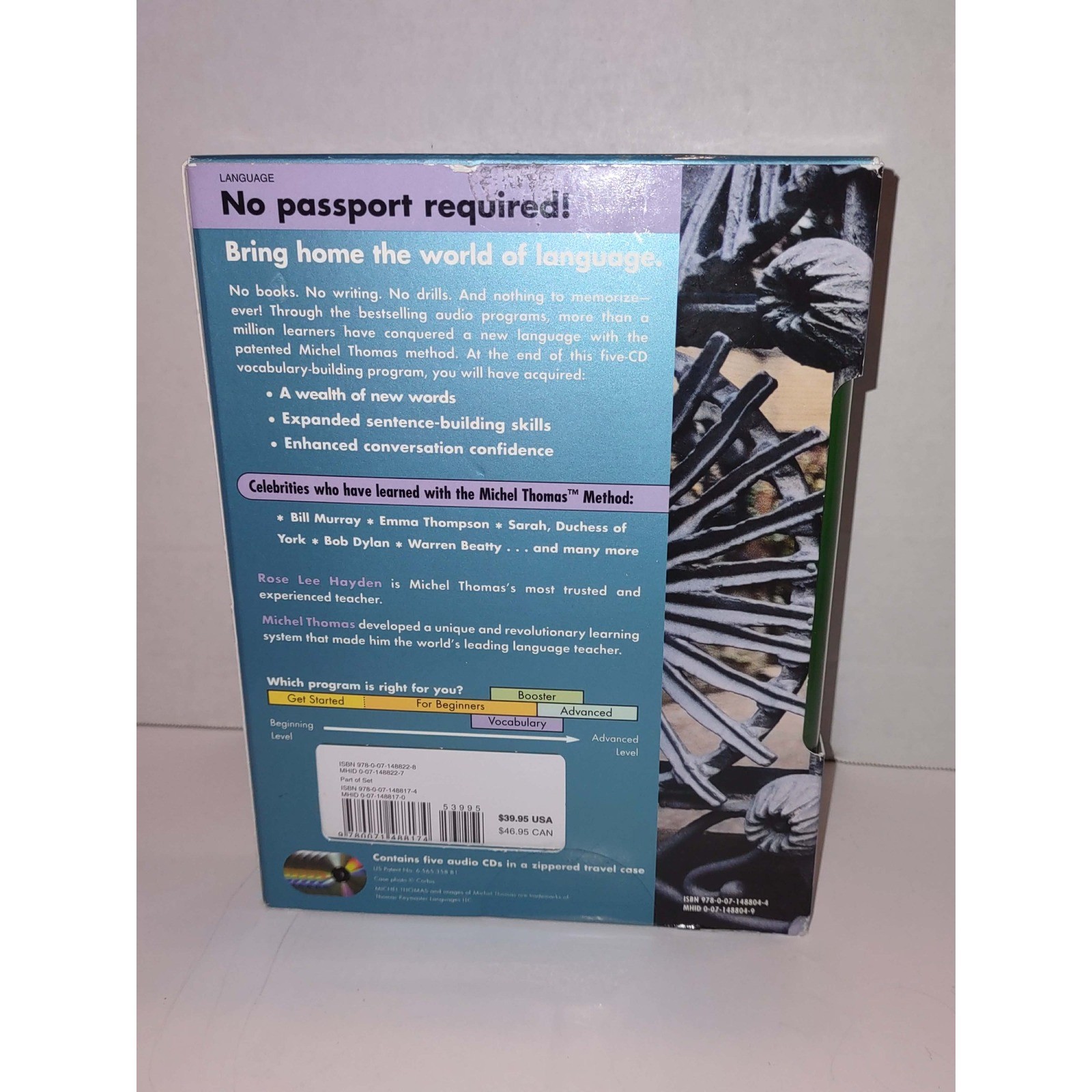 Michel Thomas Method Speak Italian Vocabulary Builder 5 CD Audio Program Set