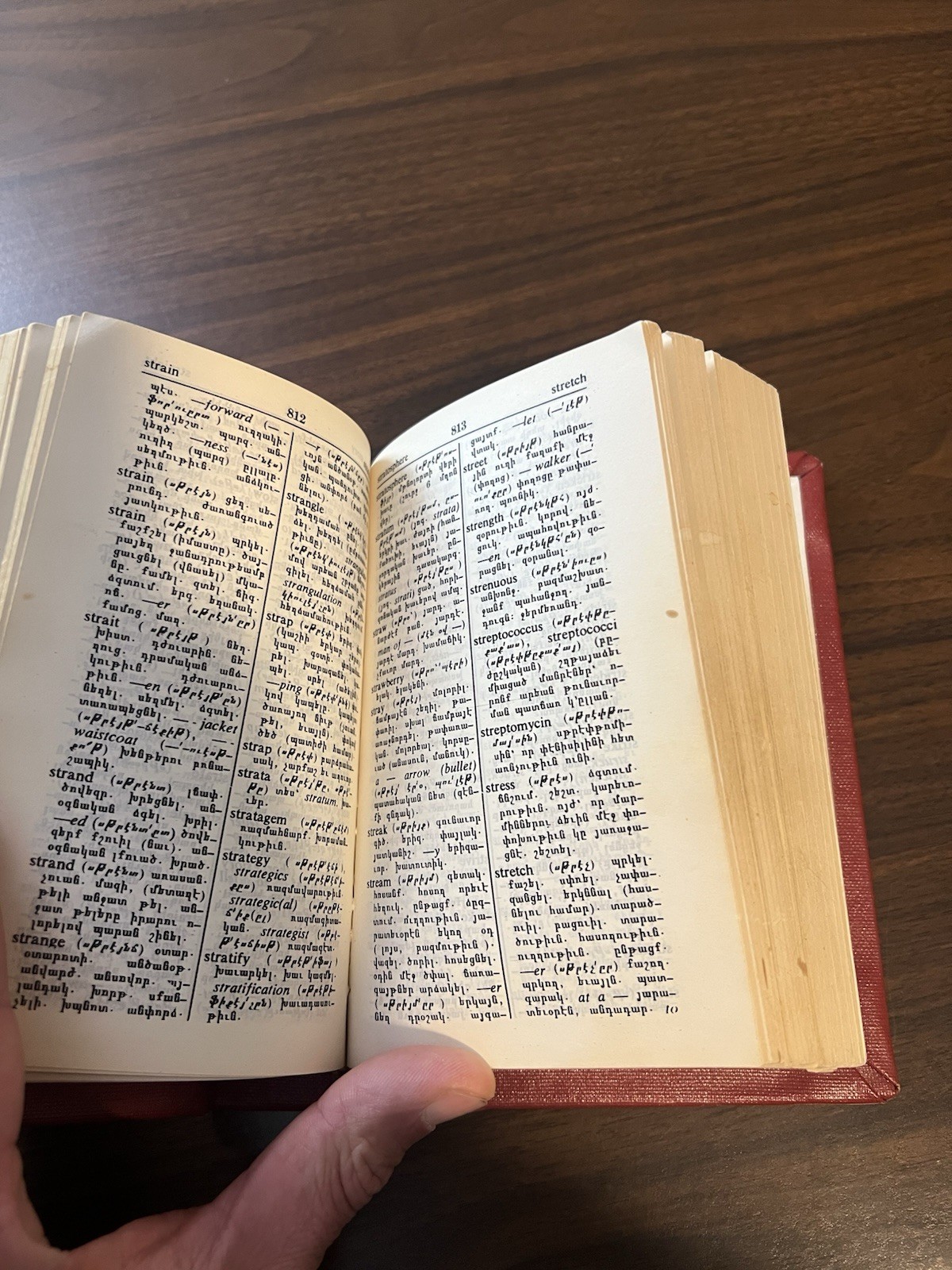 ENGLISH-ARMENIAN ARMENIAN-ENGLISH MODERN DICTIONARY By Mardiros 1986 HC Vtg