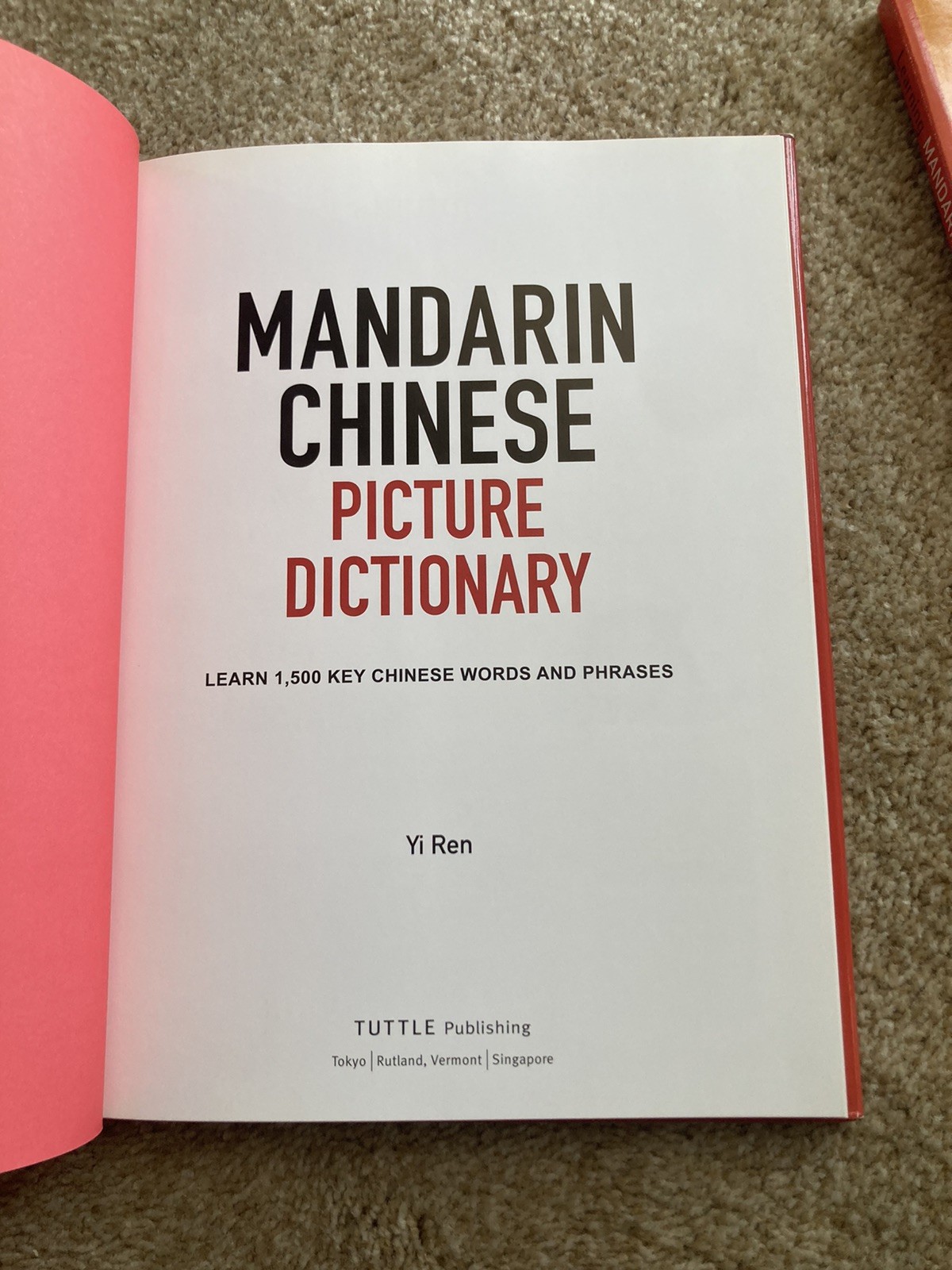 Learning Mandarin Chinese Characters, Volume 1 + Picture Dictionary – Lot of 2