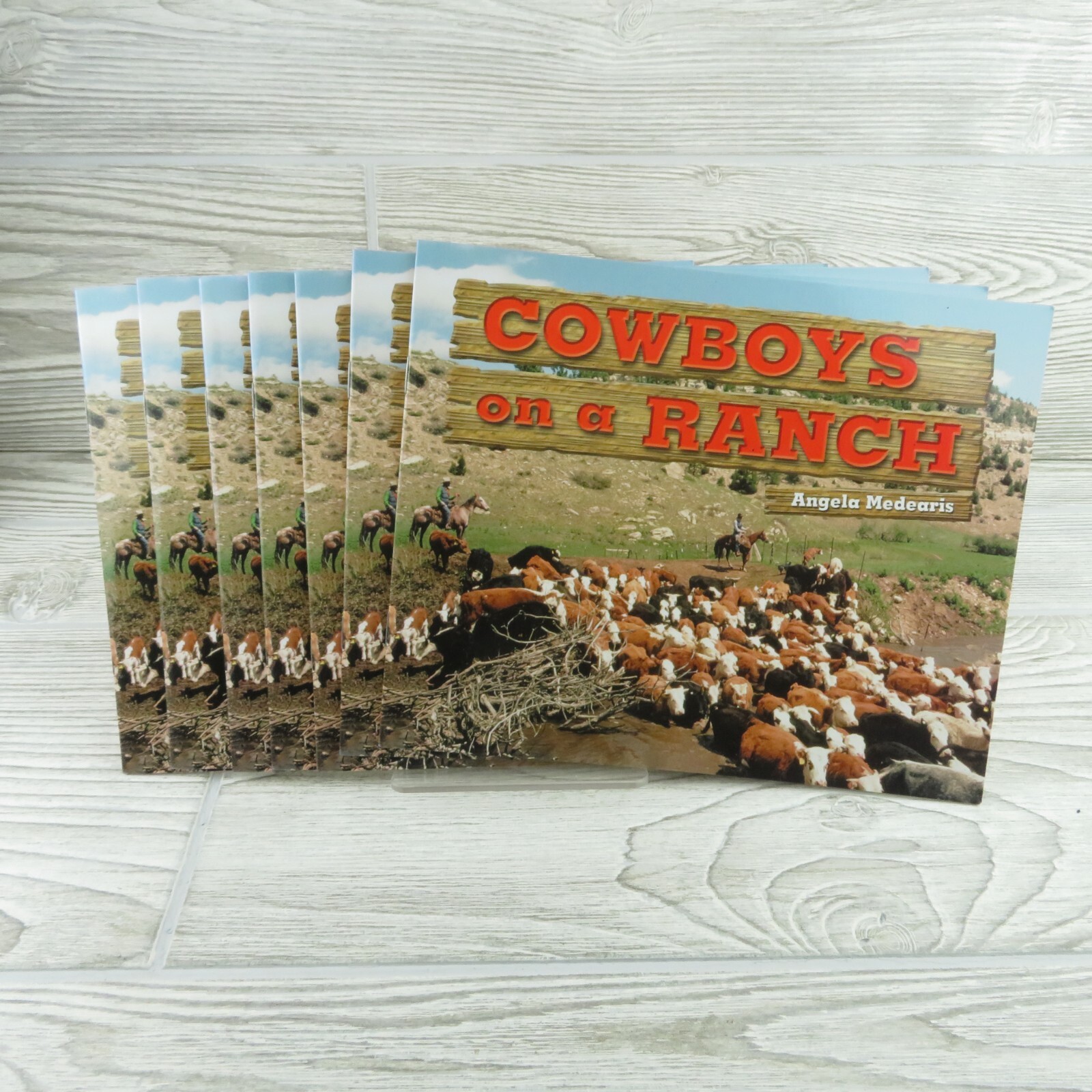 Rigby – Cowboys on a Ranch – Literacy by Design Reading Level G – Lot of 7 Books