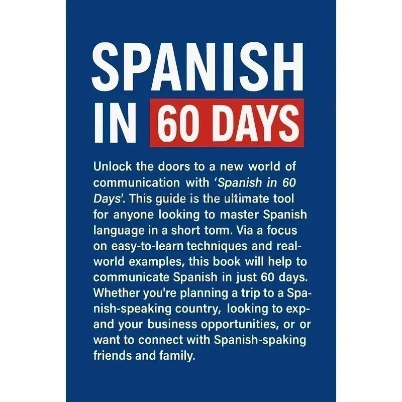 Spanish in 60 Days: The Language Learning Workbook to Help You Speak Just USA…