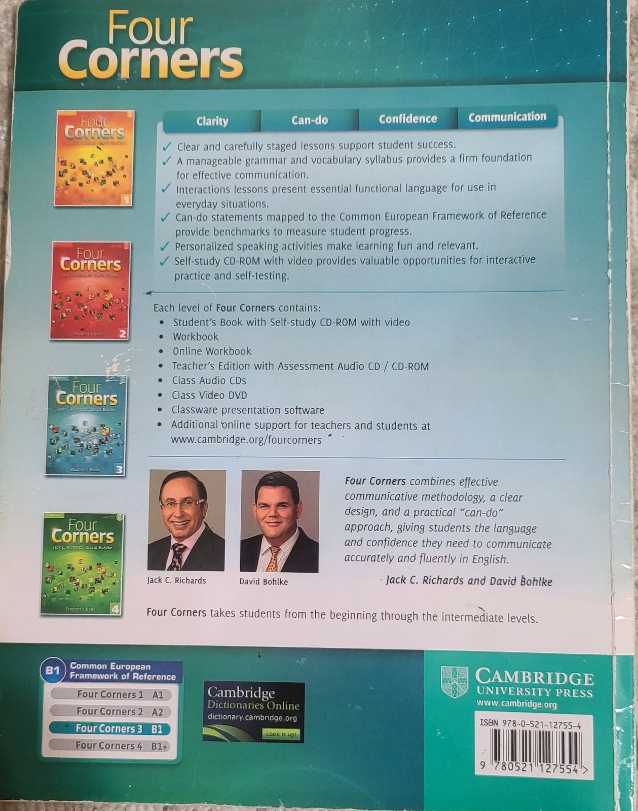 Four Corners Level 3 Student’s Book 1st Edition Jack C. Richards & David NO CD