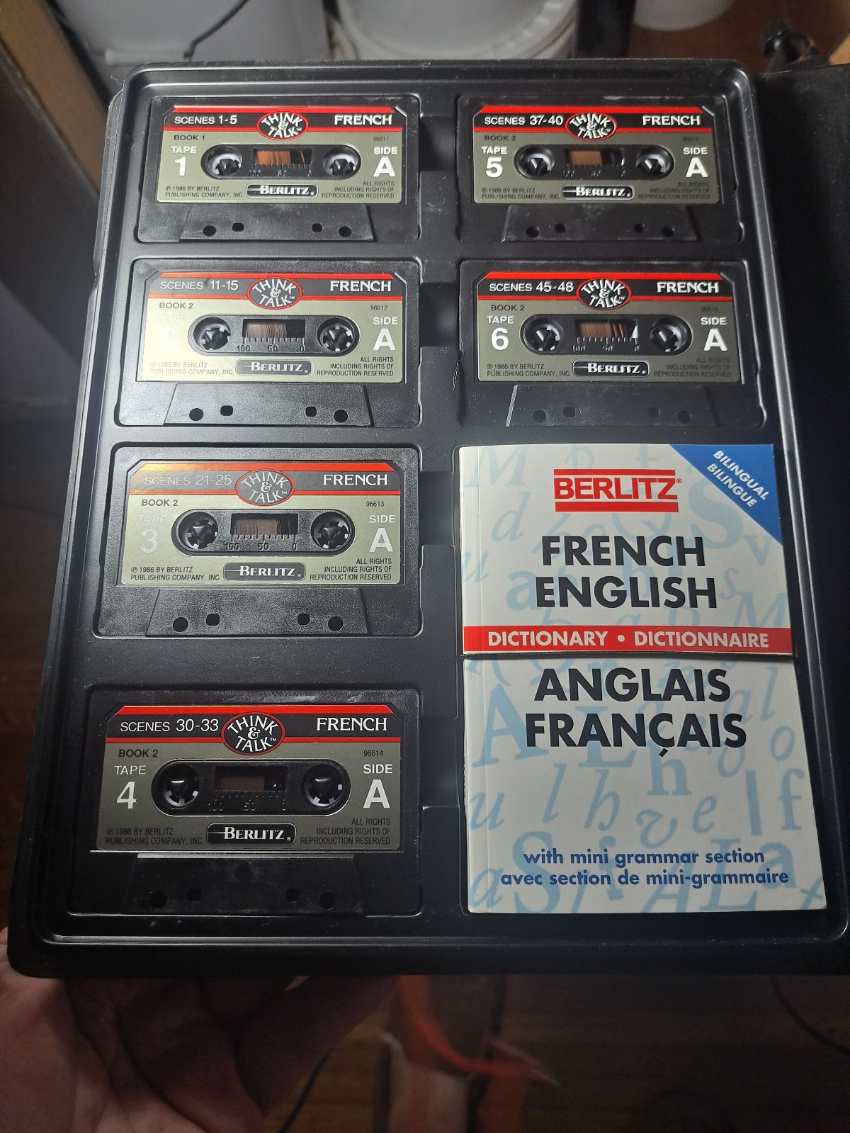 1996 Berlitz Think and Talk French Complete Set Gently Used