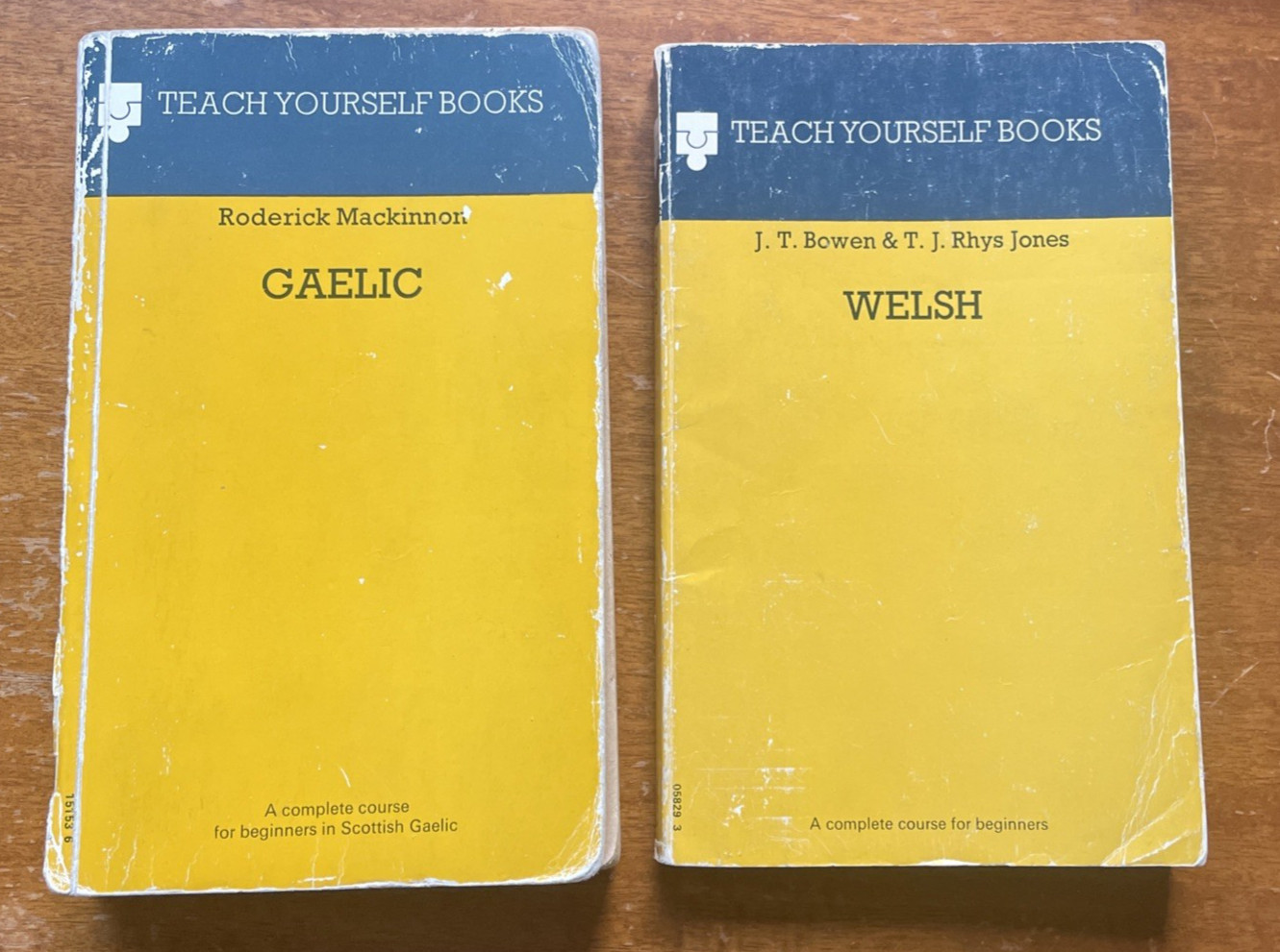 Teach Yourself Books Lot of Two: “Gaelic” and “Welsh”, Good Paperbacks