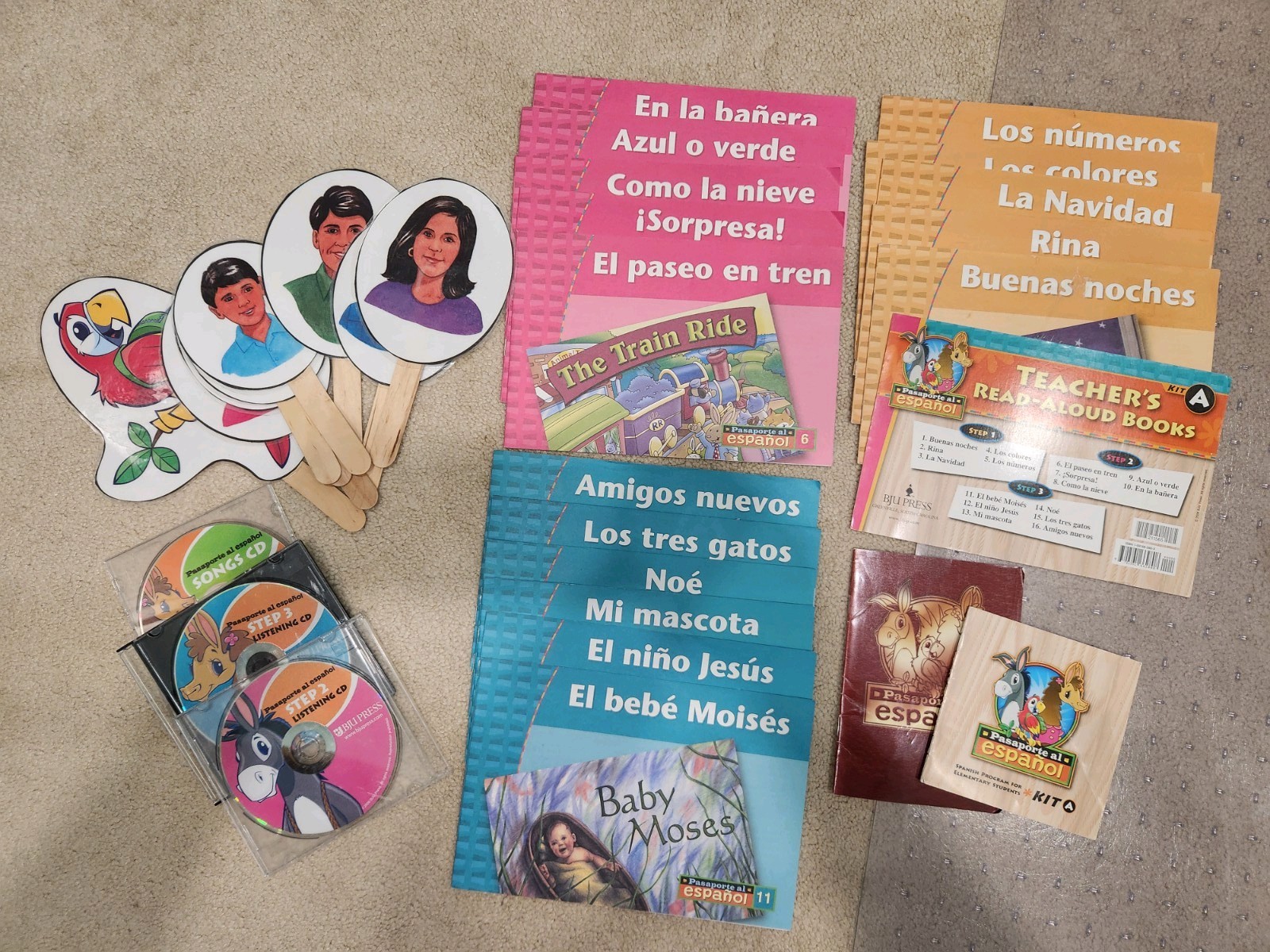 BJU Press Pasaporte al Español KIT A – Like New Spanish Program Elementary Kids
