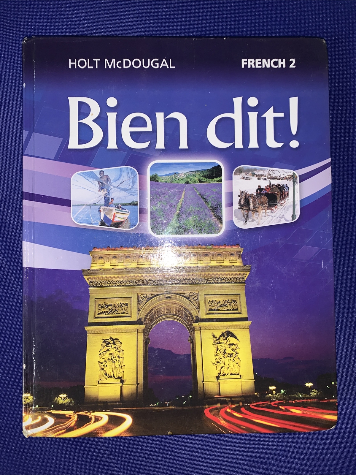 Holt McDougal French 1 and French 2 – Set of Two Hardback Textbooks