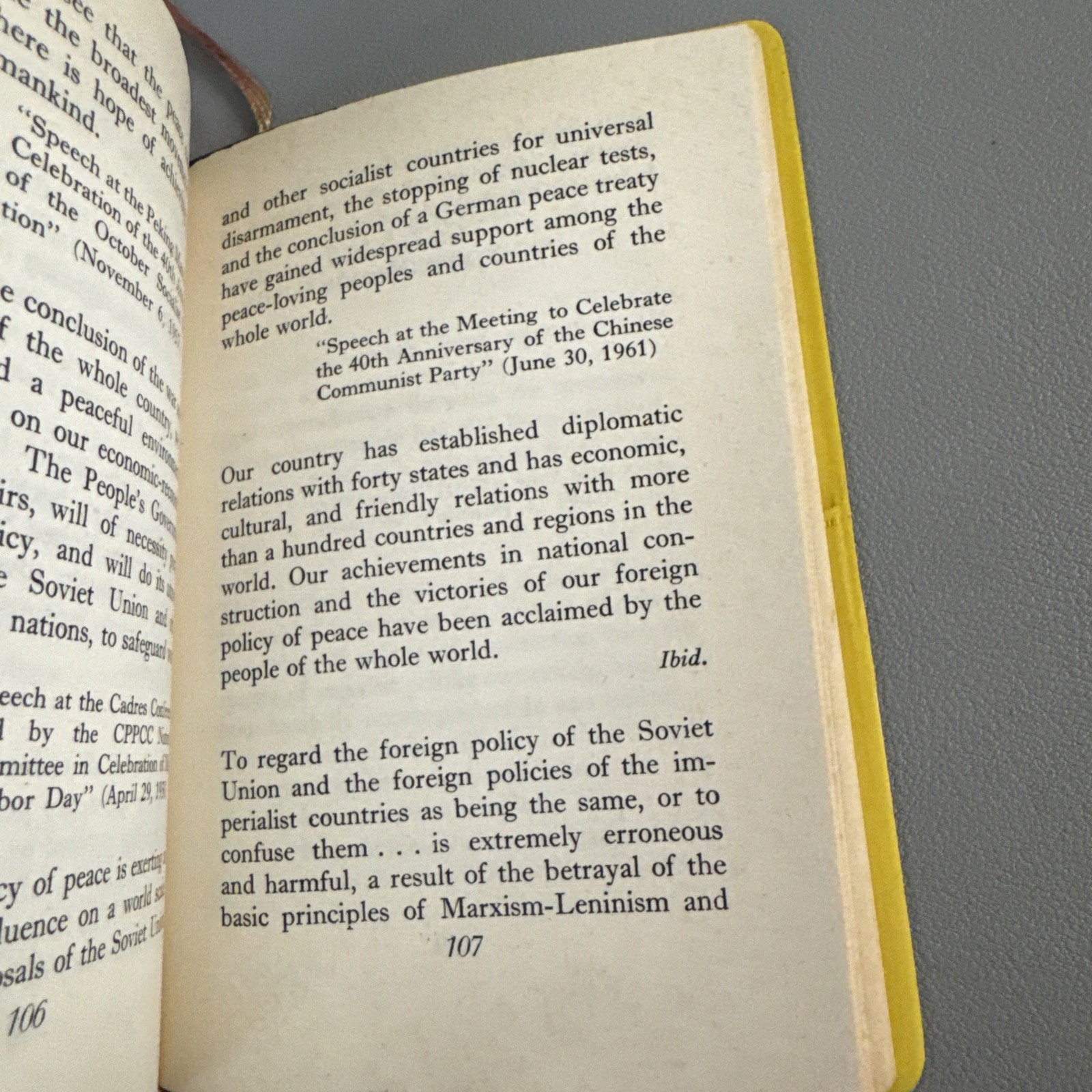 Quotations From President Liu Shao Chi VTG China Cultural Revolution Yellow Book