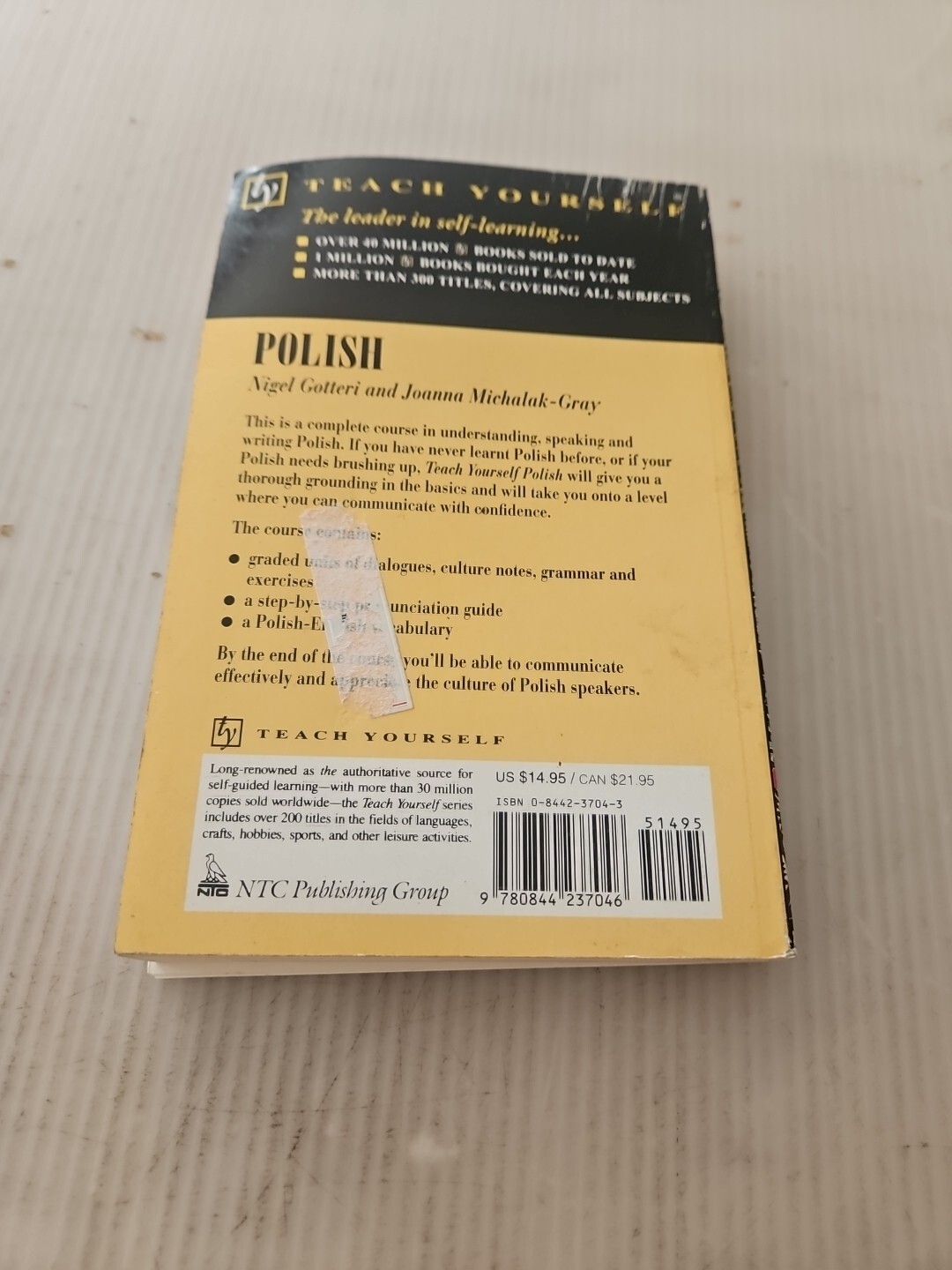 Vintage 1998, Teach Yourself Series “Teach Yourself Polish” Complete Course