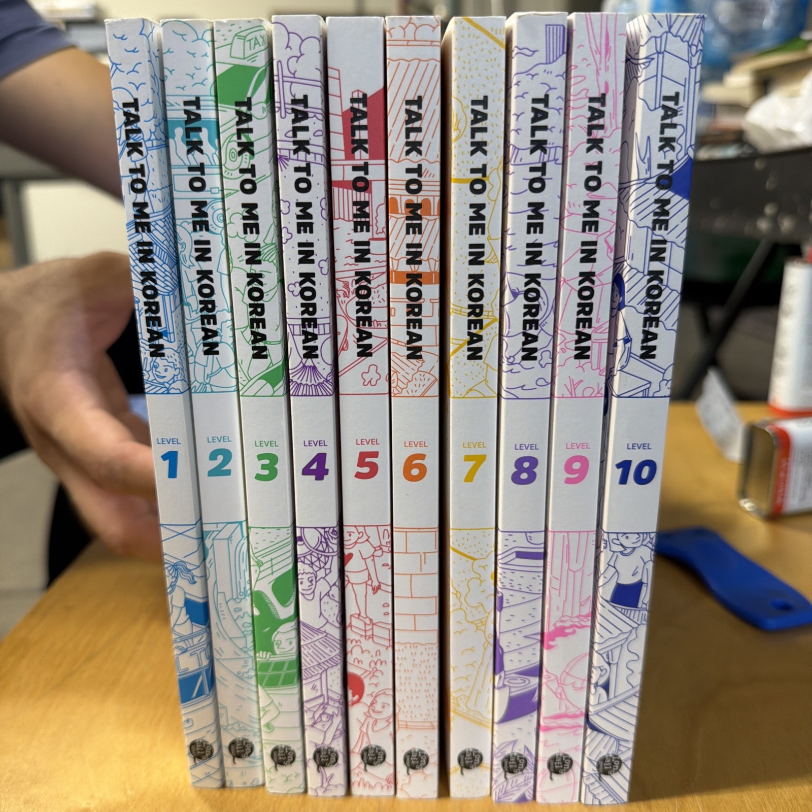 Talk To Me In Korean Level 1 – 10 Korean Language Hangul Study Fun Book Set