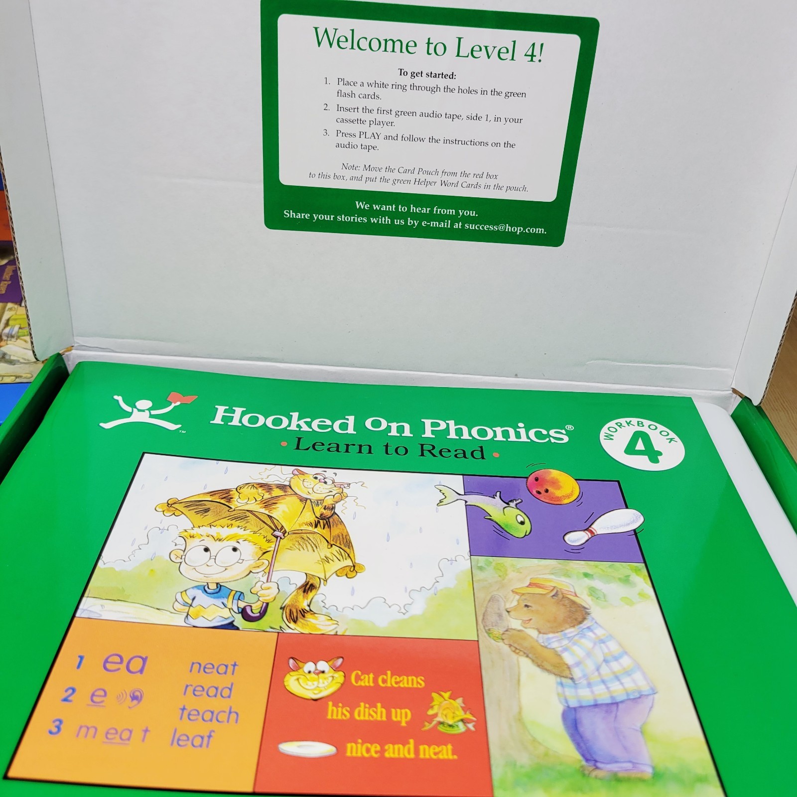 Hooked on Phonics Kits Levels 3 4 5 Learn to Read Sets Books Cassettes Cards New