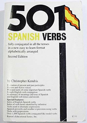 501 Spanish Verbs fully conjugated in all the tenses – Paperback – GOOD