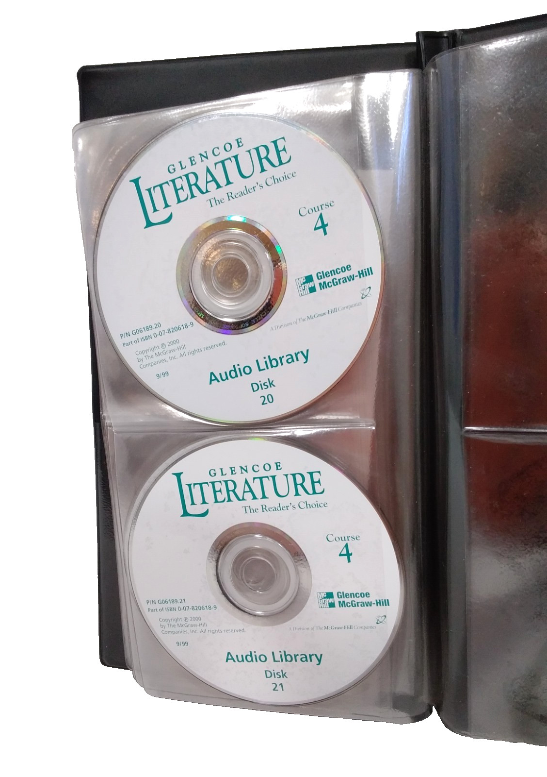 Glencoe Literature Audio Textbook on CD- Course 4 McGraw Hill Reader Choice 2000