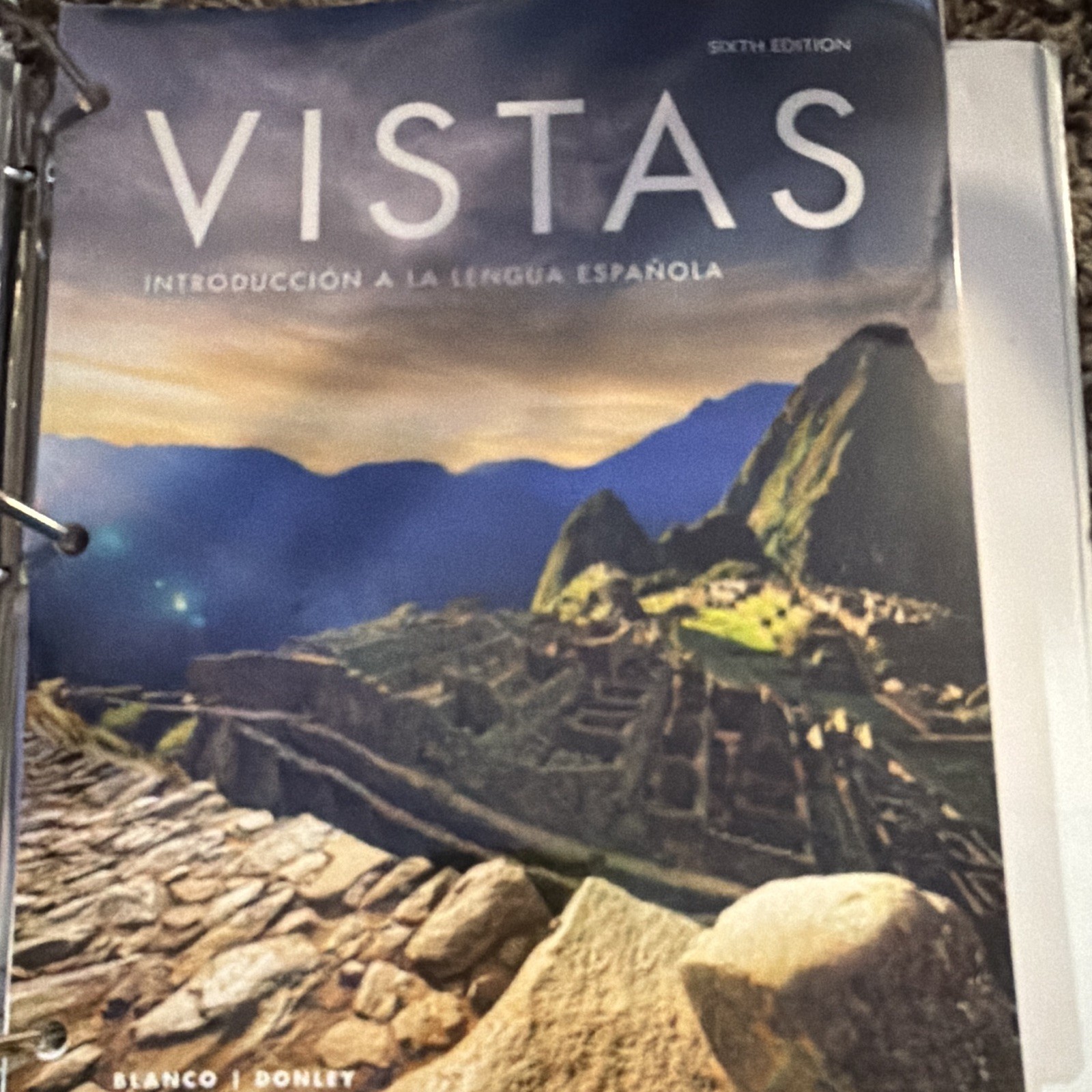 VISTAS: Introducción a la lengua española 6th Ed Ring/Wire Bound Blanco