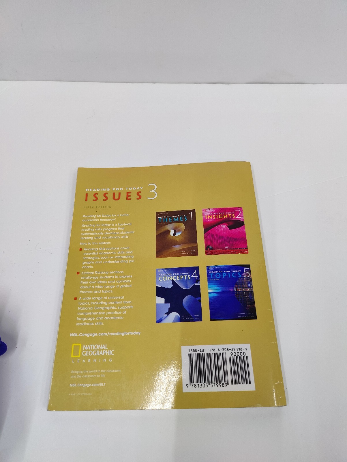 Reading for Today 3 Issues Reading for Today 5th Ed 9781305579989 paperback book