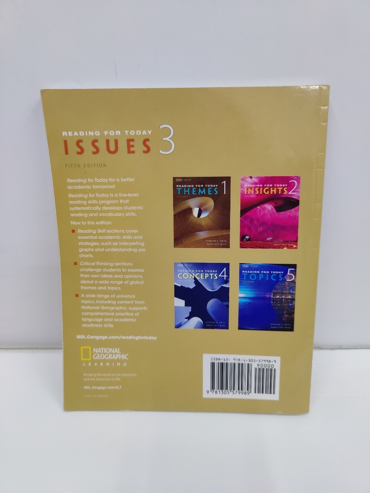 Reading for Today 3 Issues Reading for Today 5th Ed 9781305579989 paperback book